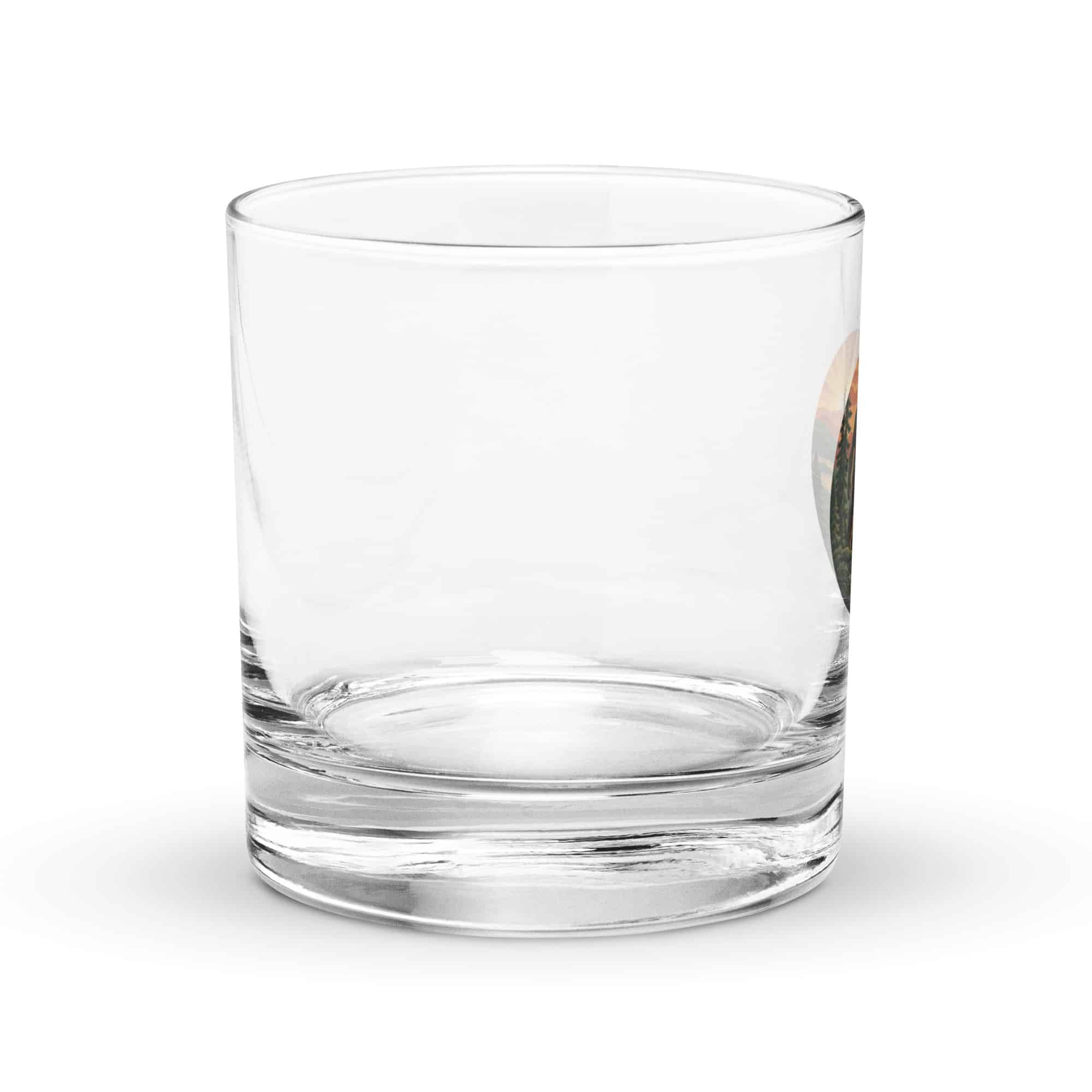 Sunrise Bigfoot Rocks Glass