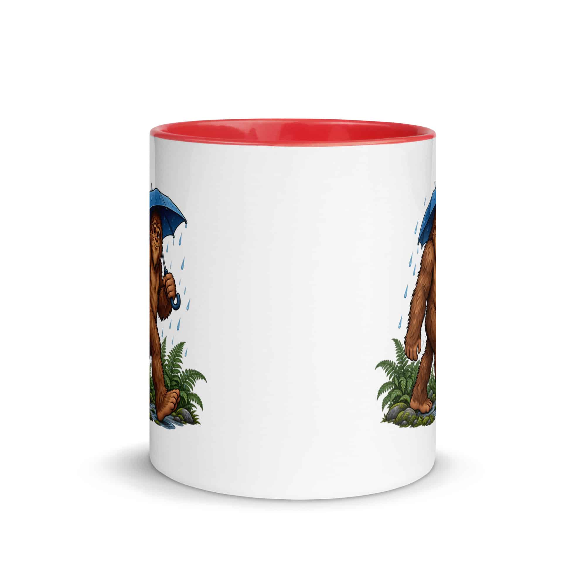 Rainy Trail Bigfoot Color Inside Mug