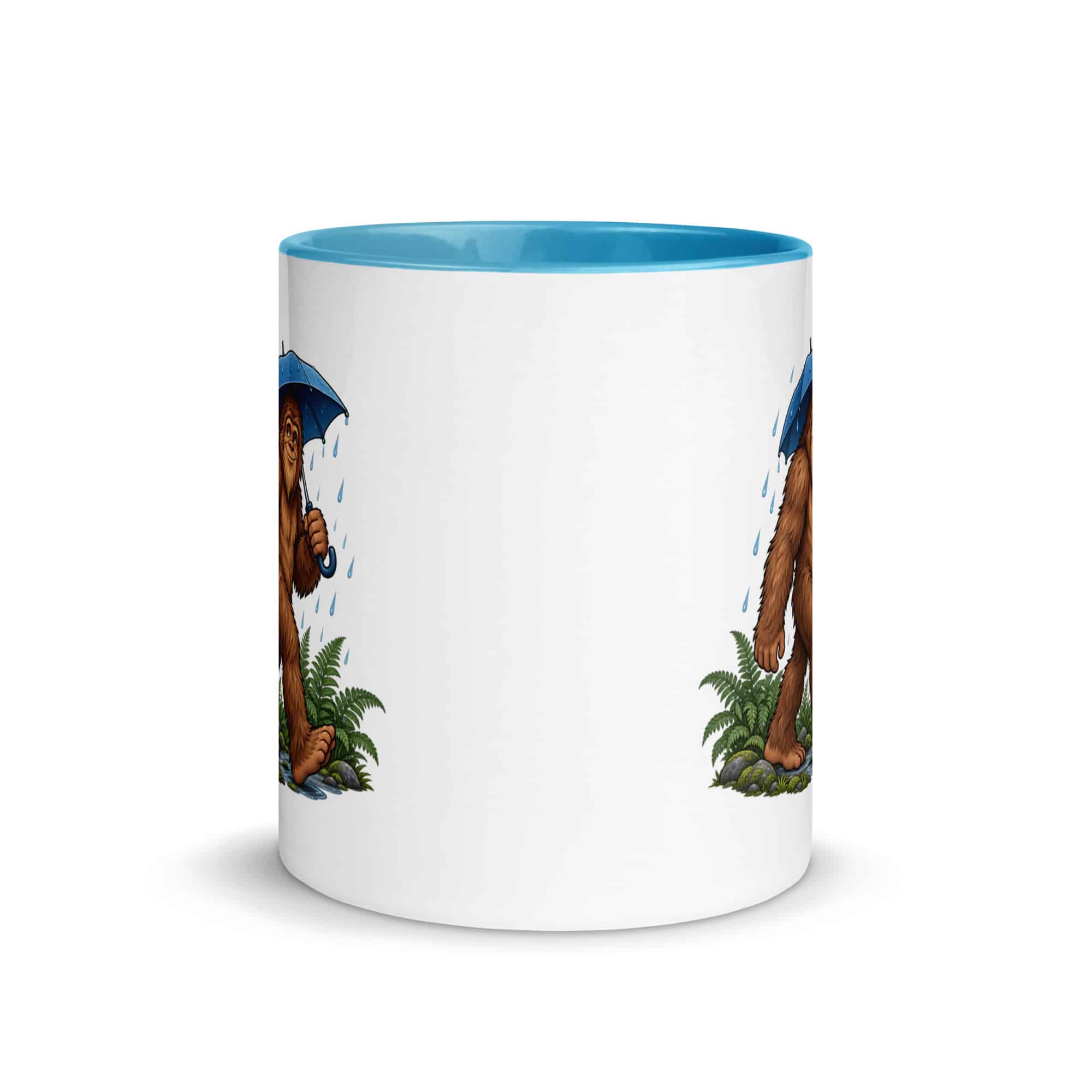 Rainy Trail Bigfoot Color Inside Mug