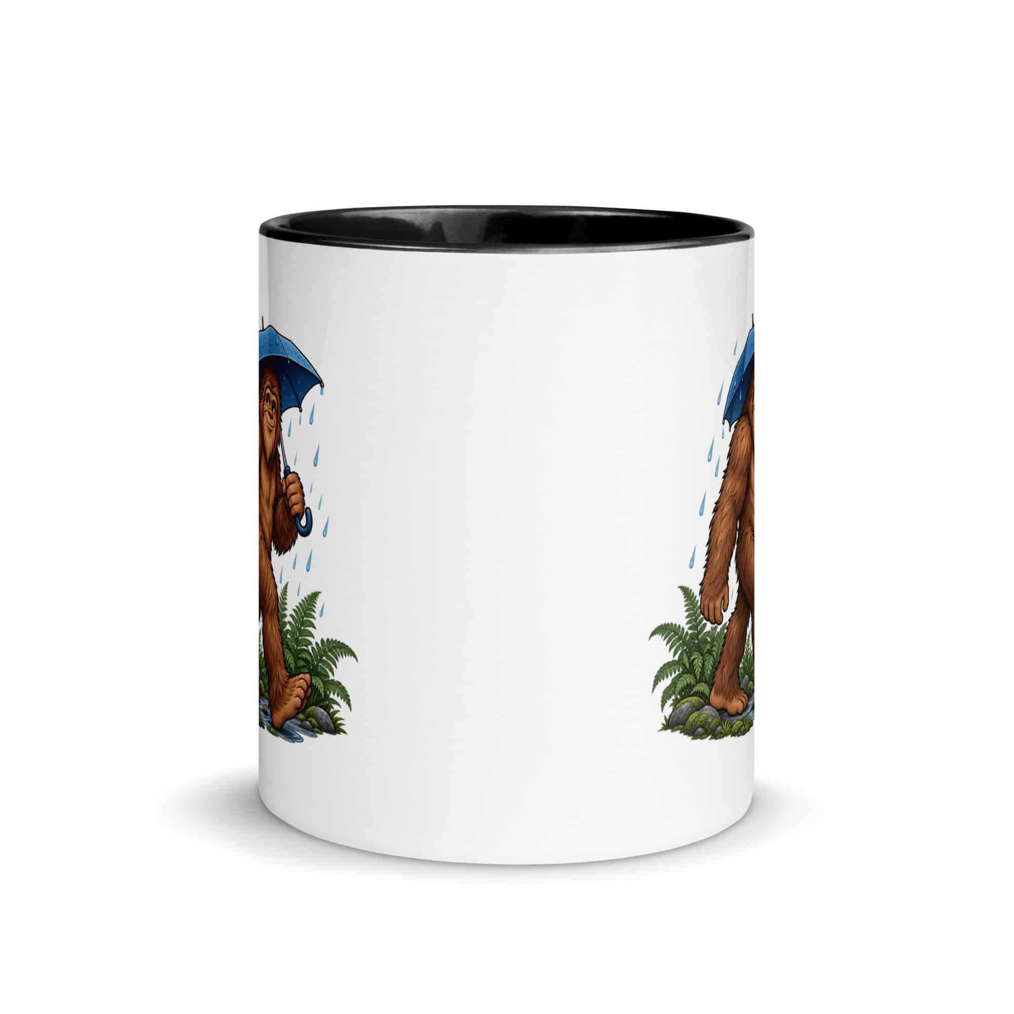 Rainy Trail Bigfoot Color Inside Mug