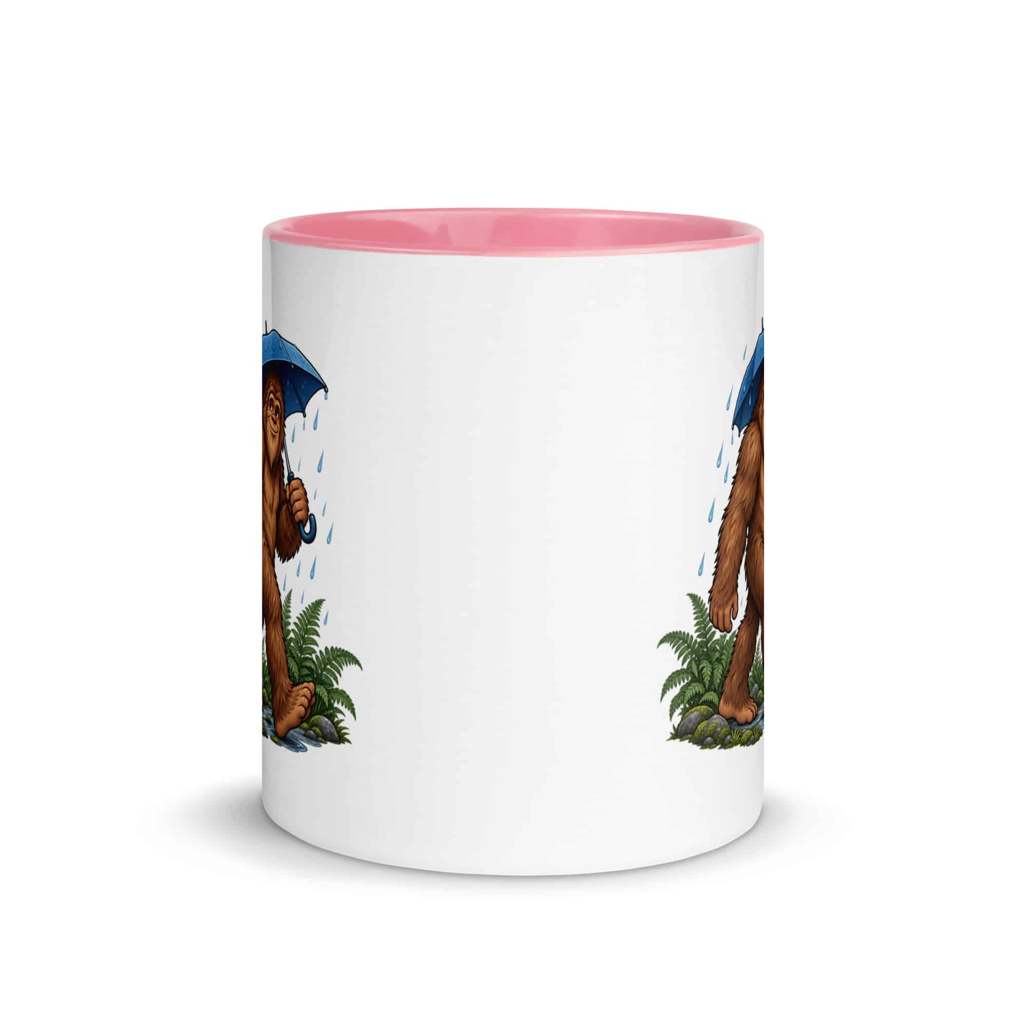 Rainy Trail Bigfoot Color Inside Mug