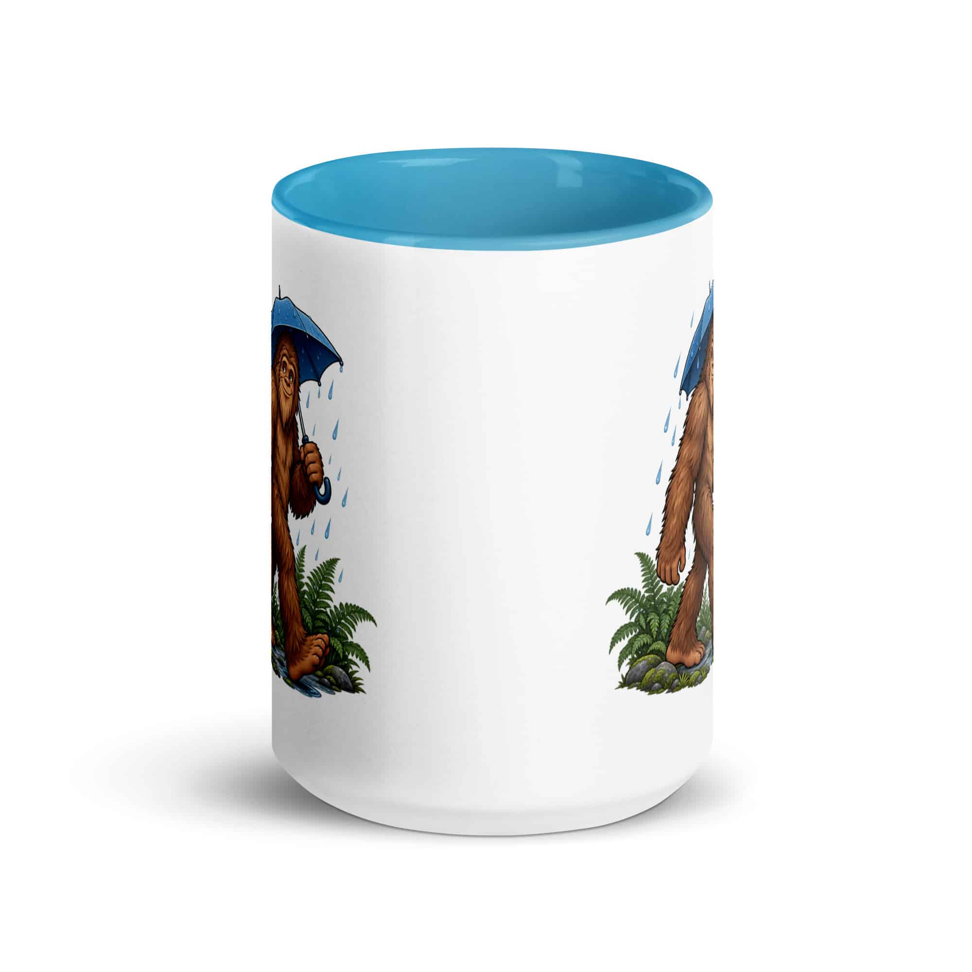 Rainy Trail Bigfoot Color Inside Mug