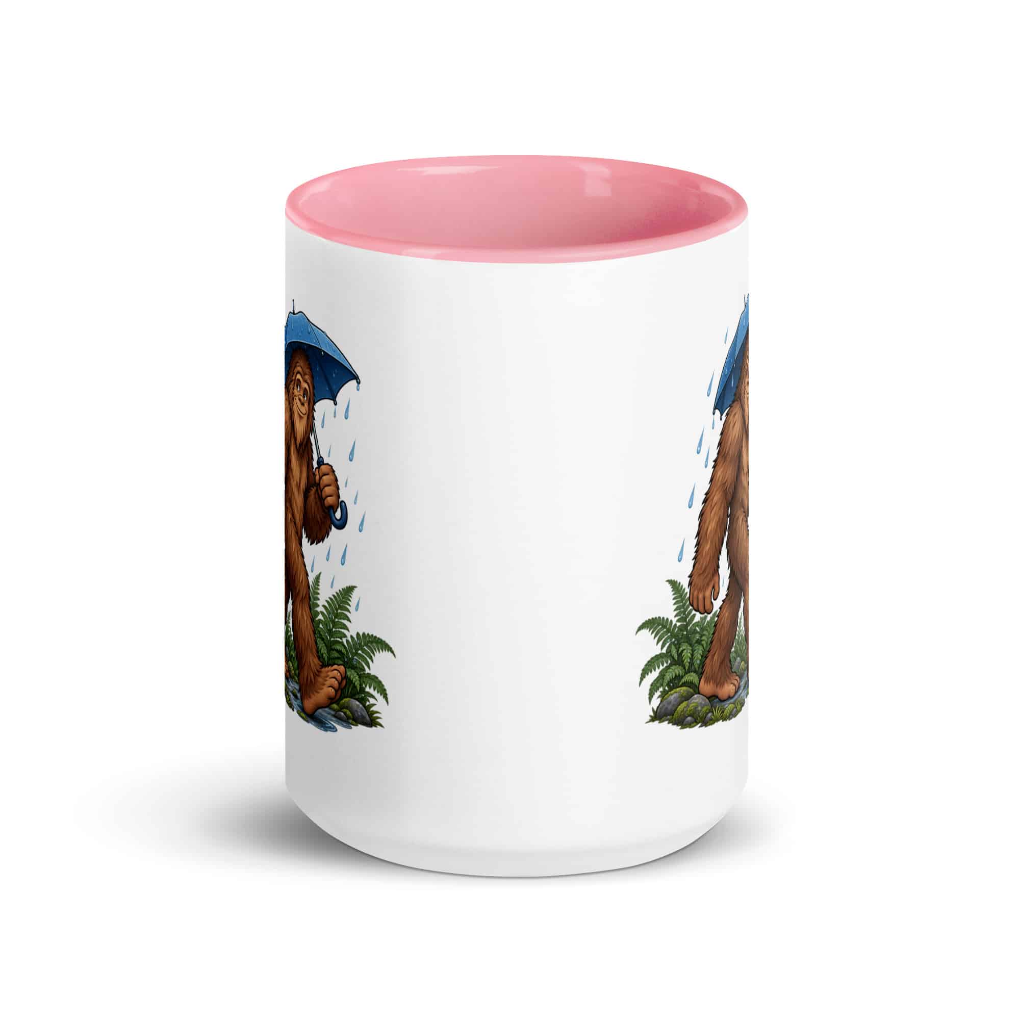 Rainy Trail Bigfoot Color Inside Mug