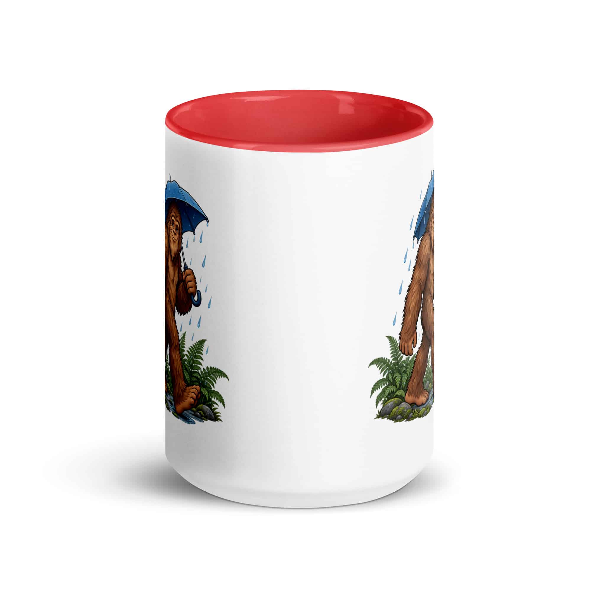 Rainy Trail Bigfoot Color Inside Mug