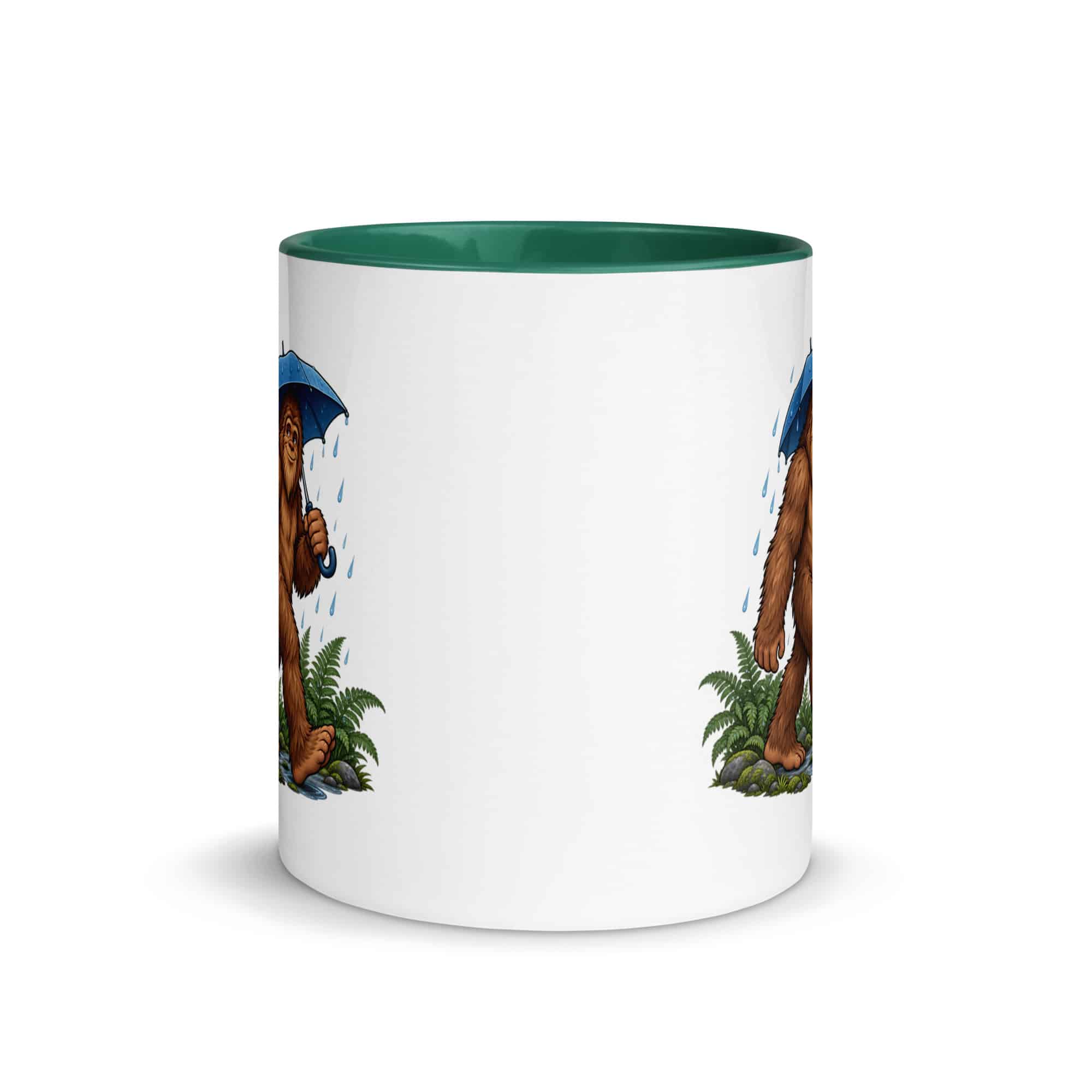 Rainy Trail Bigfoot Color Inside Mug