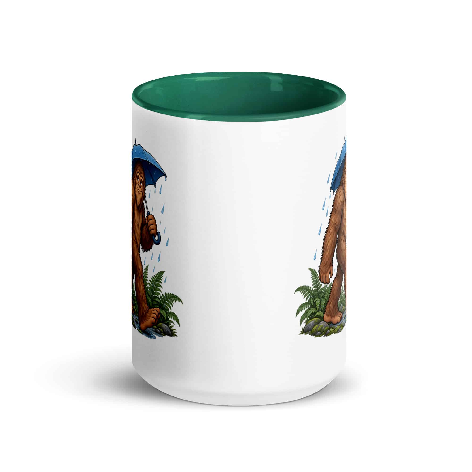 Rainy Trail Bigfoot Color Inside Mug