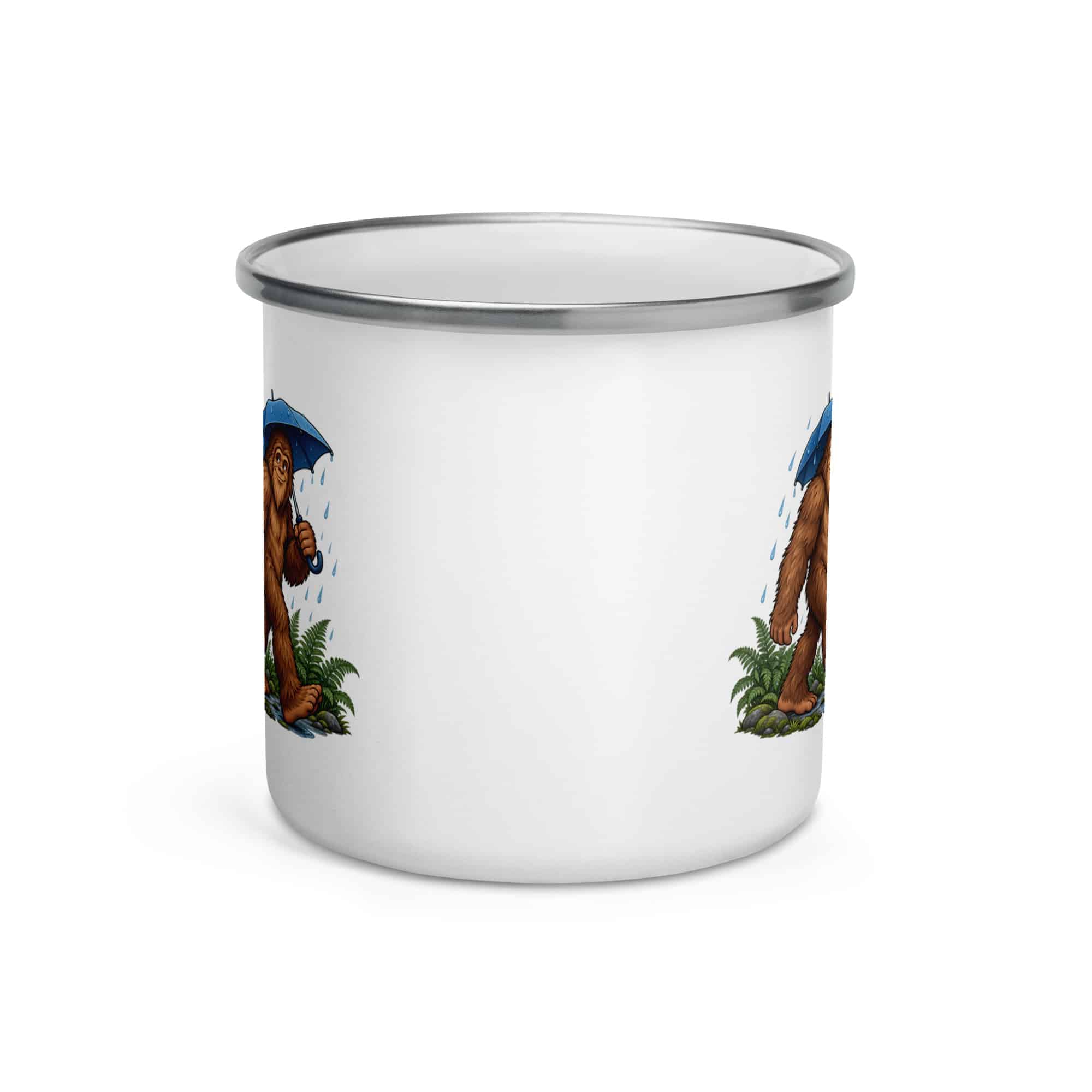 Bigfoot Rainy Trail Enamel Camp Mug
