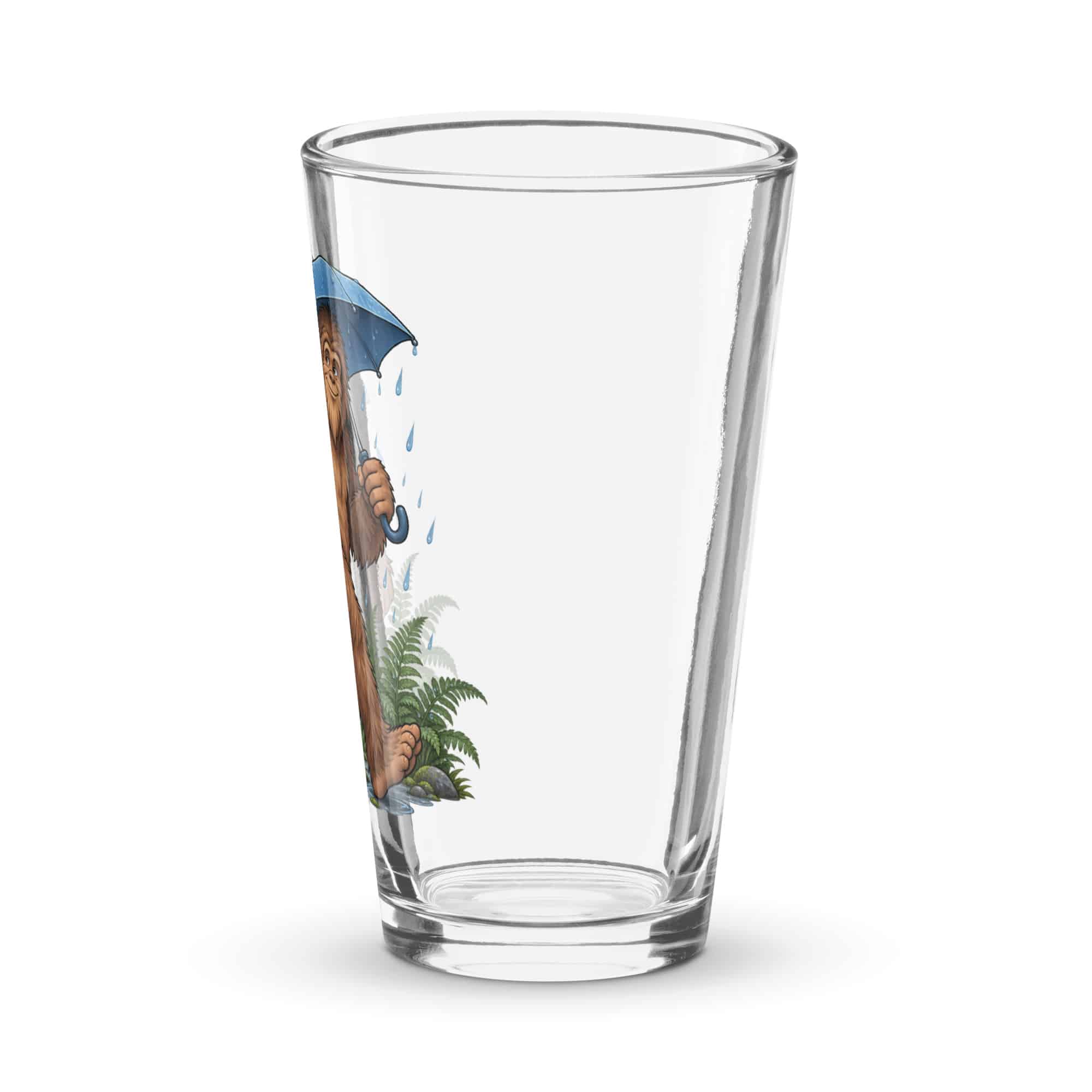 Rainy Trail Bigfoot Pint Glass