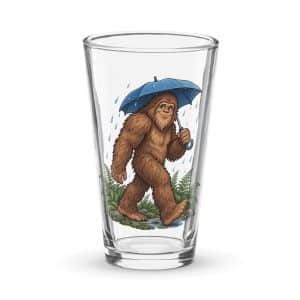25 Bigfoot Rainy Trail Pint Glass - 16 oz - Main