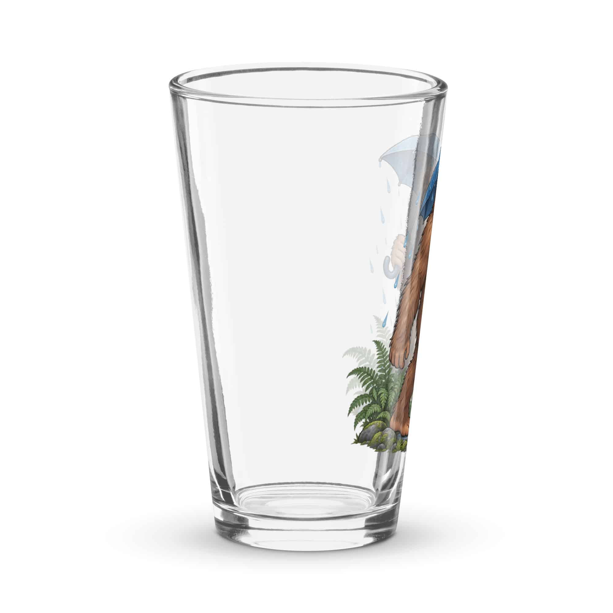 Rainy Trail Bigfoot Pint Glass