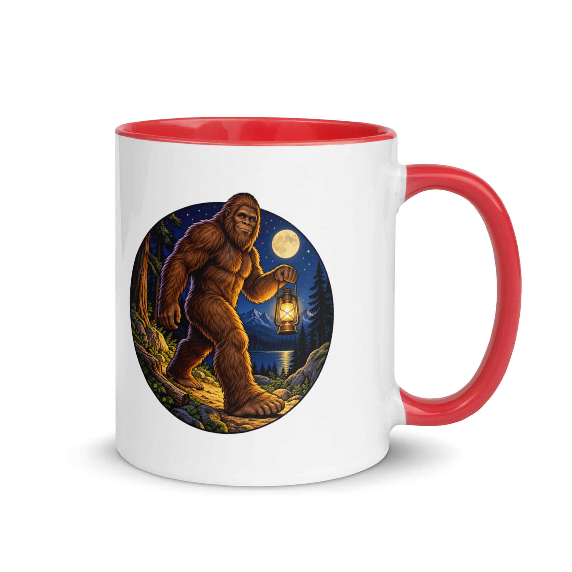 Lantern Bigfoot Color Inside Mug