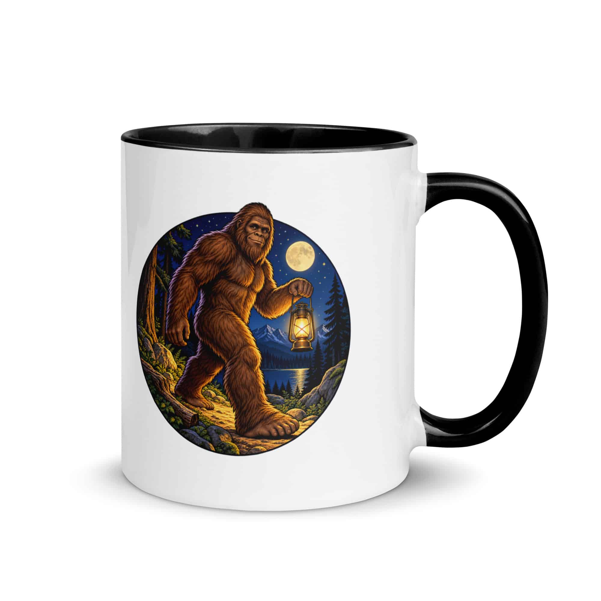 Lantern Bigfoot Color Inside Mug