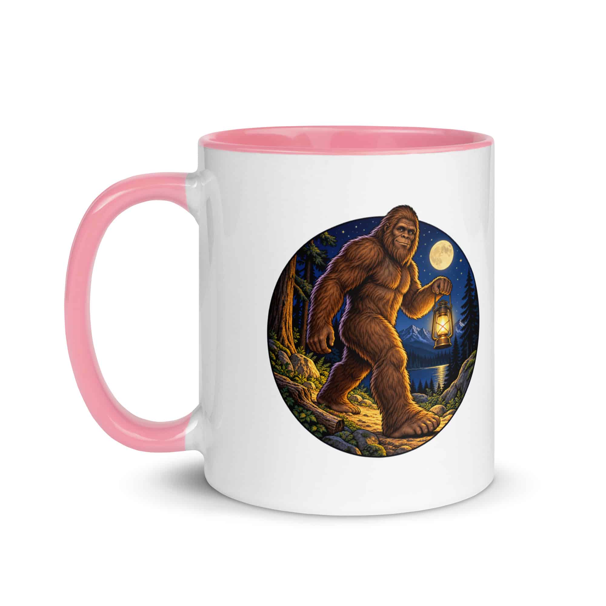 Lantern Bigfoot Color Inside Mug