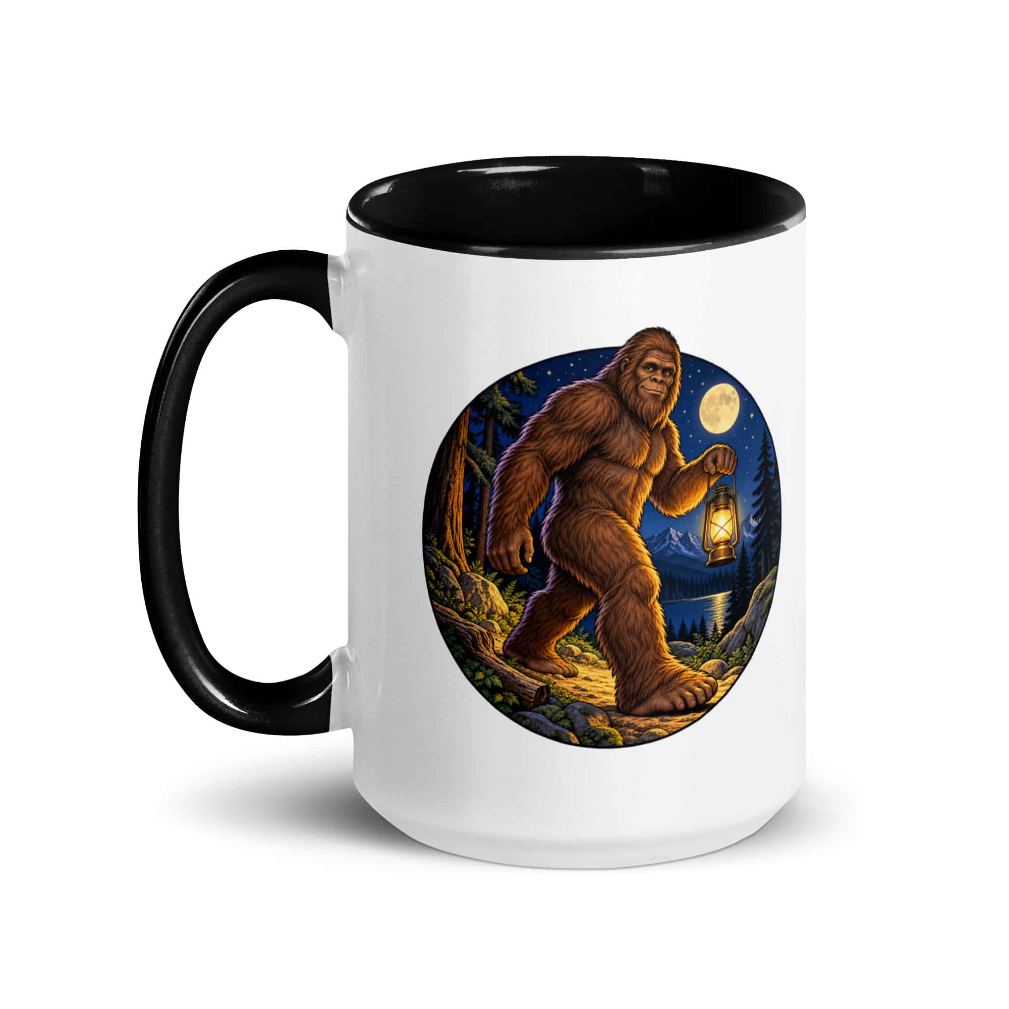 Lantern Bigfoot Color Inside Mug