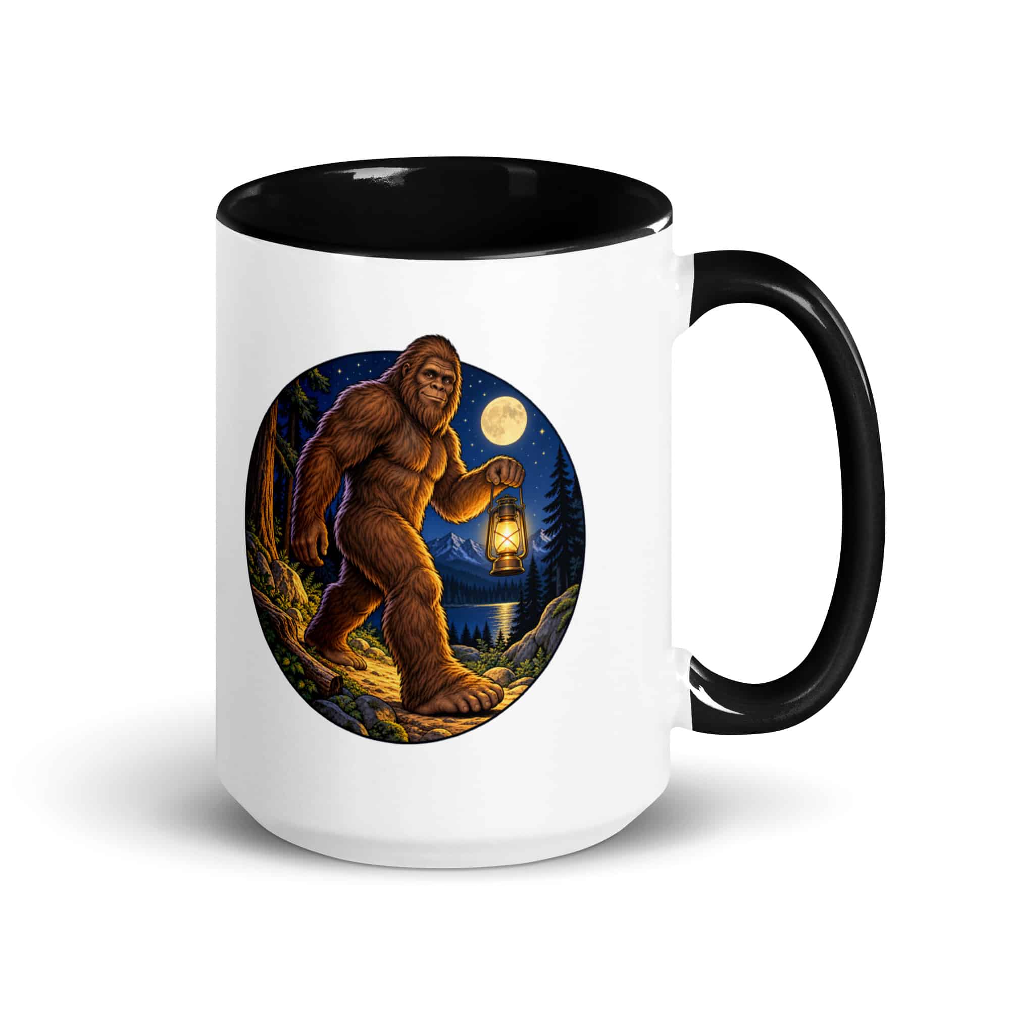 Lantern Bigfoot Color Inside Mug