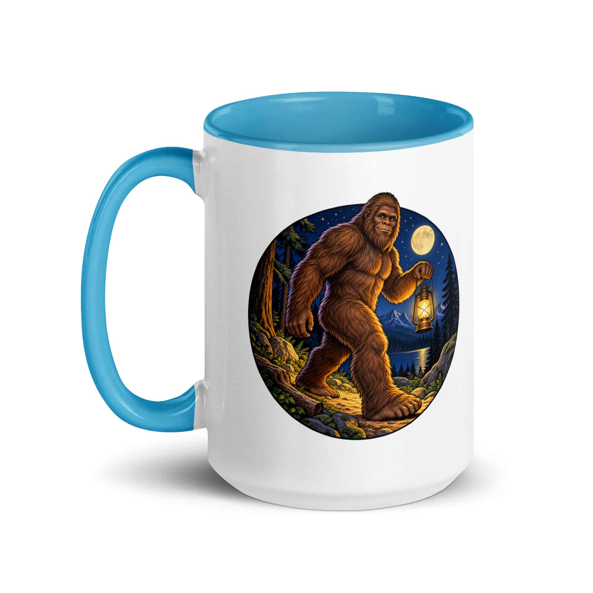 Lantern Bigfoot Color Inside Mug