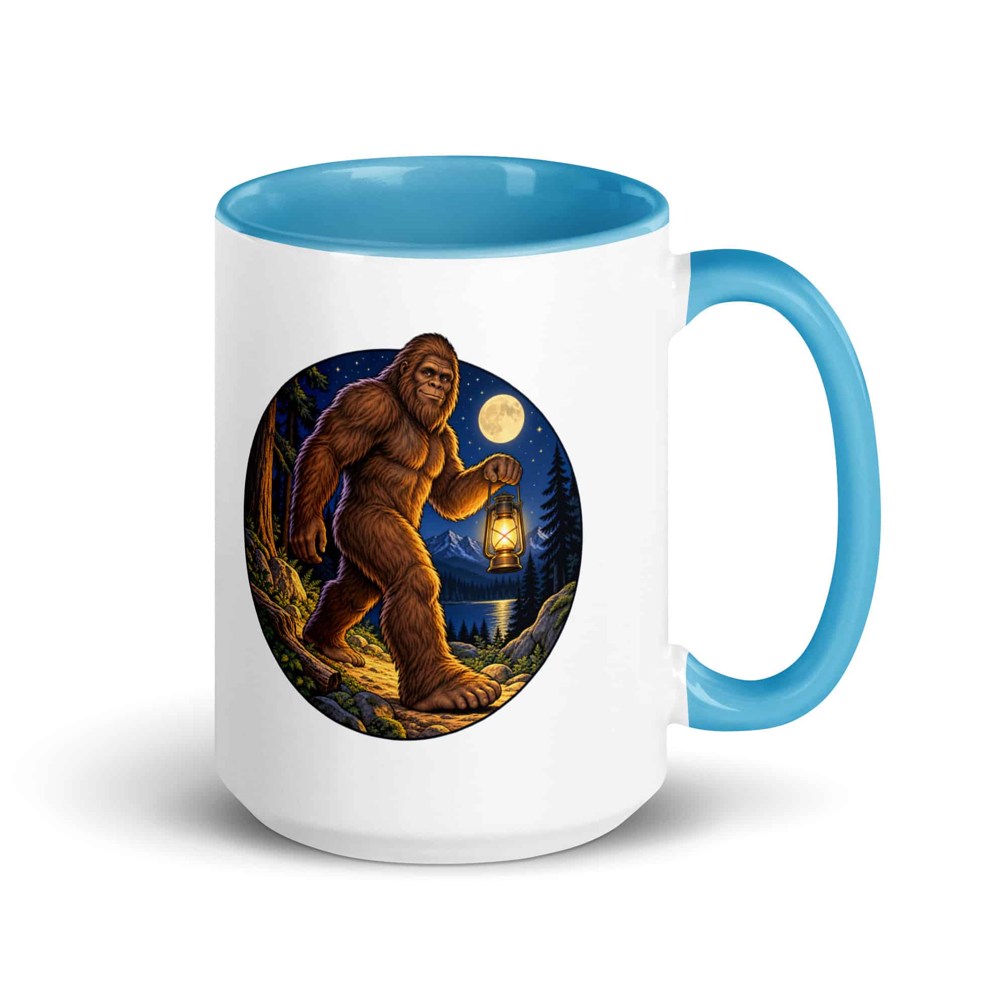 Lantern Bigfoot Color Inside Mug