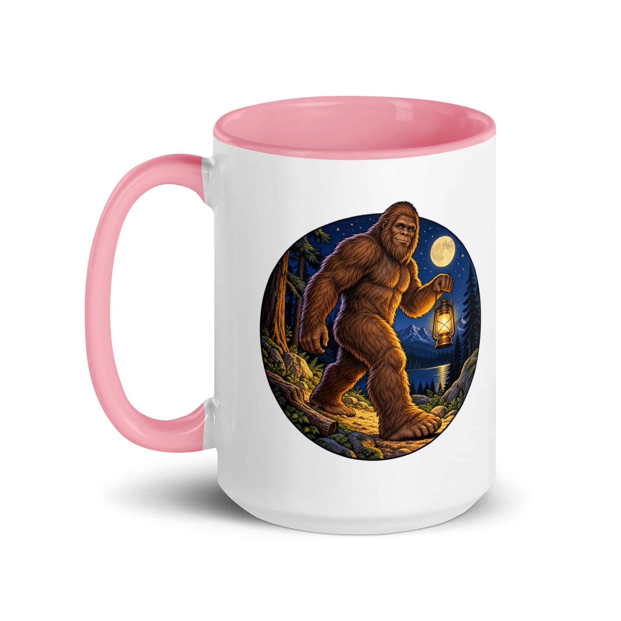 Lantern Bigfoot Color Inside Mug