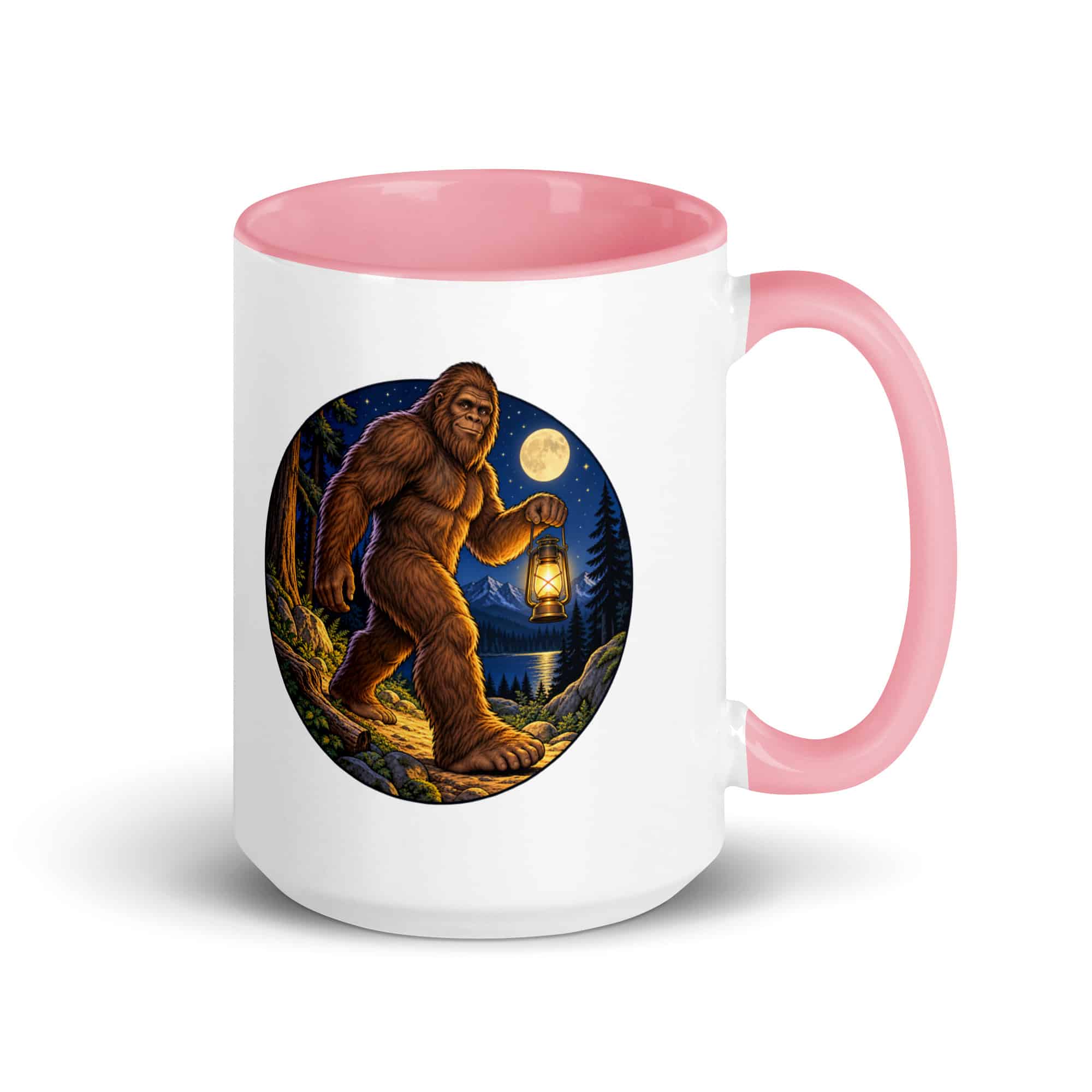 Lantern Bigfoot Color Inside Mug