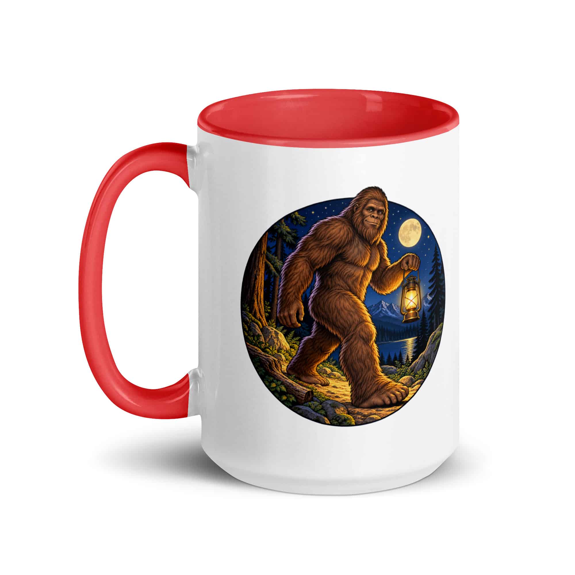 Lantern Bigfoot Color Inside Mug