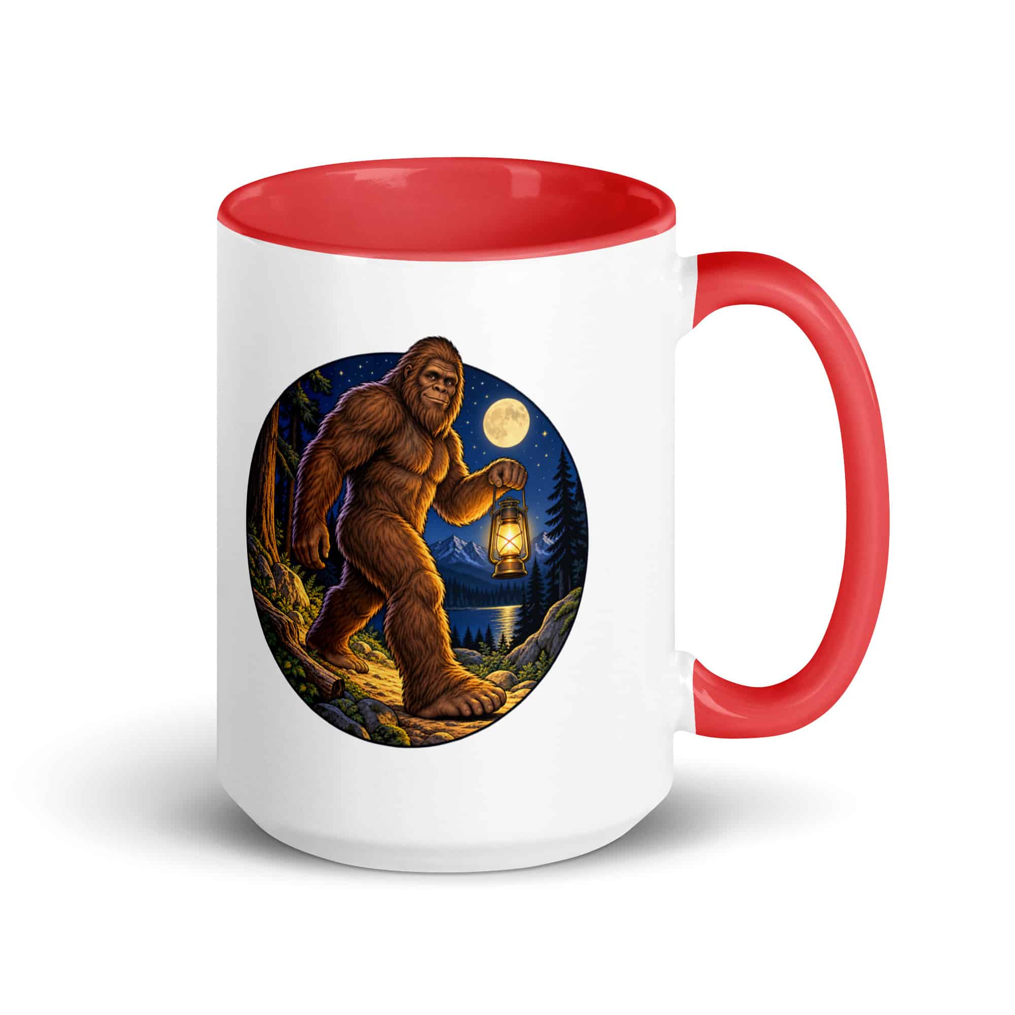 Lantern Bigfoot Color Inside Mug