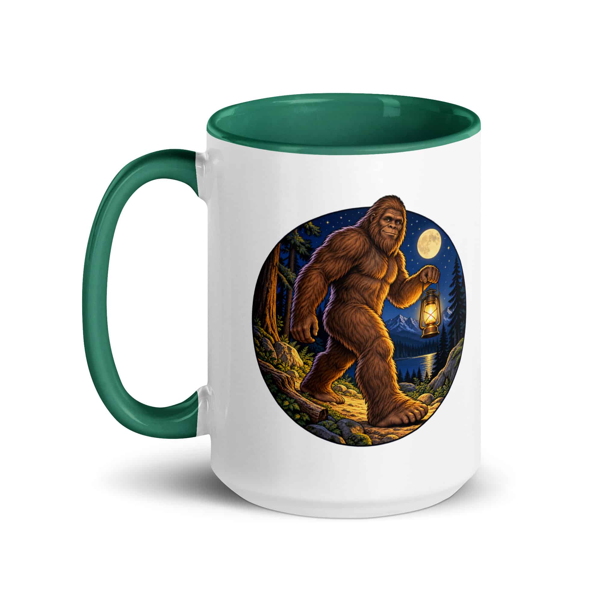 Lantern Bigfoot Color Inside Mug