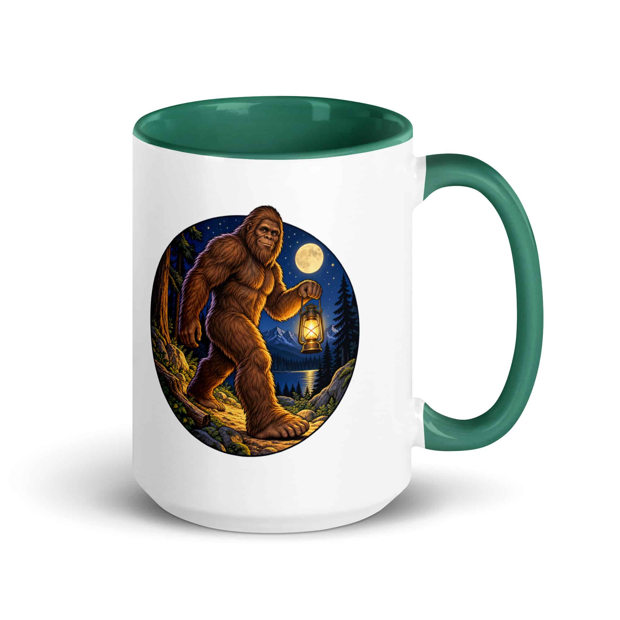 Lantern Bigfoot Color Inside Mug