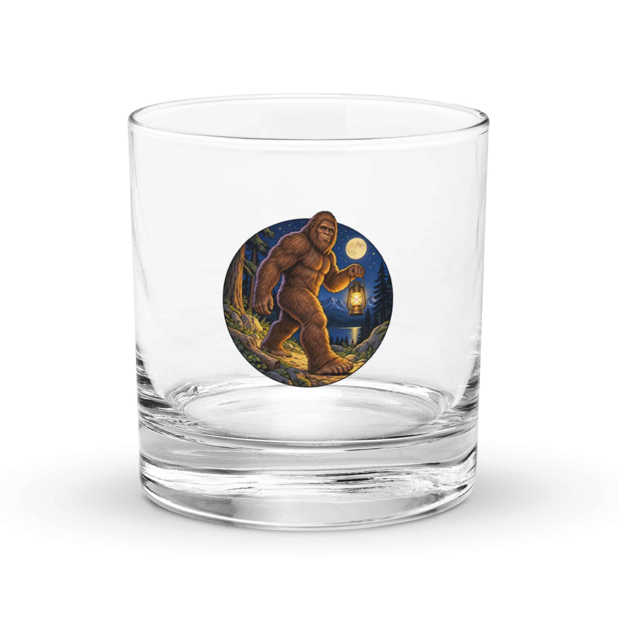 Lantern Bigfoot Rocks Glass