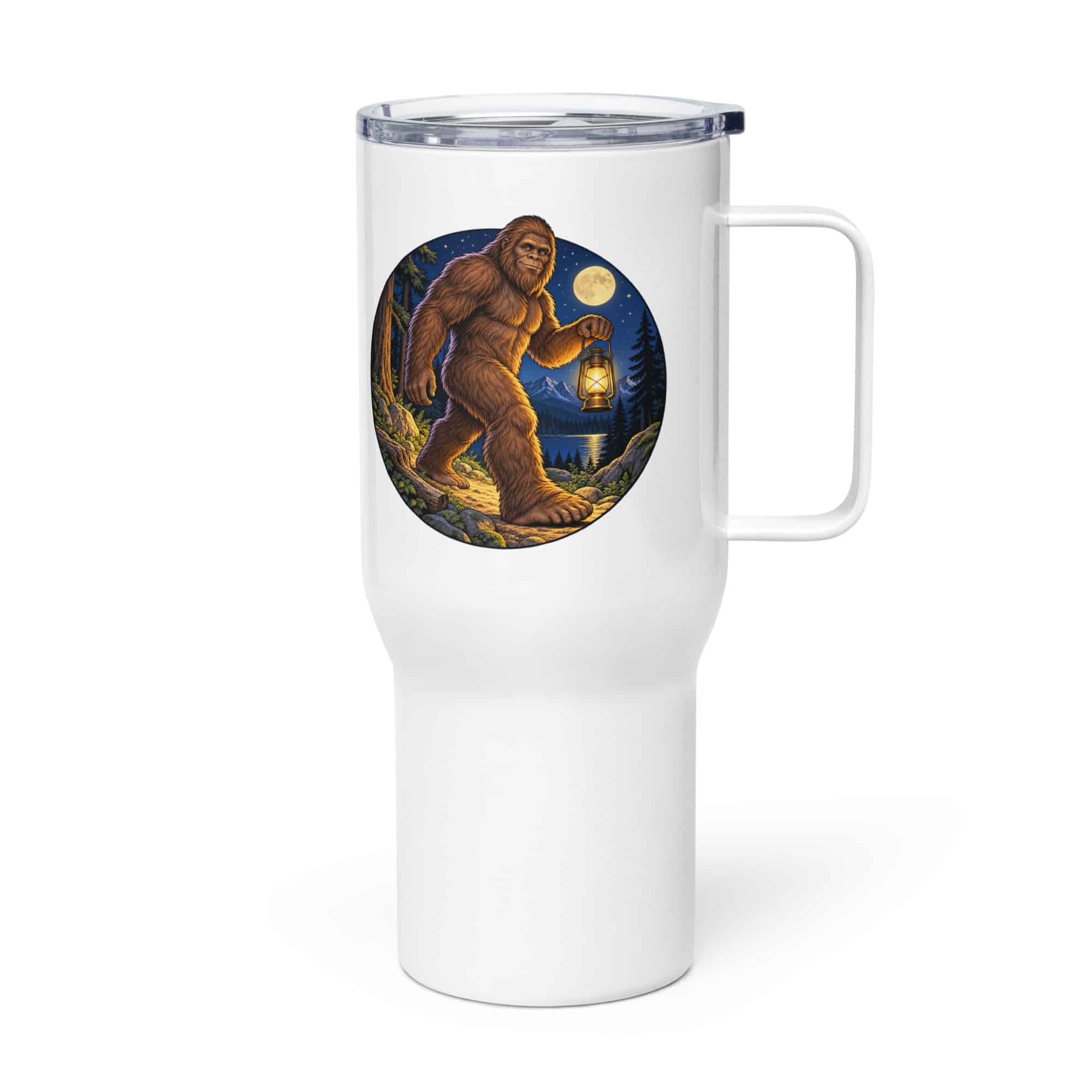 Bigfoot Lantern Night Walk Travel Mug