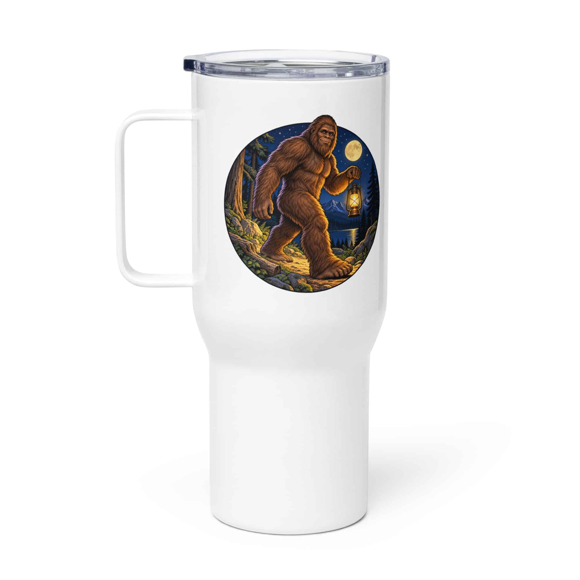 Bigfoot Lantern Night Walk Travel Mug