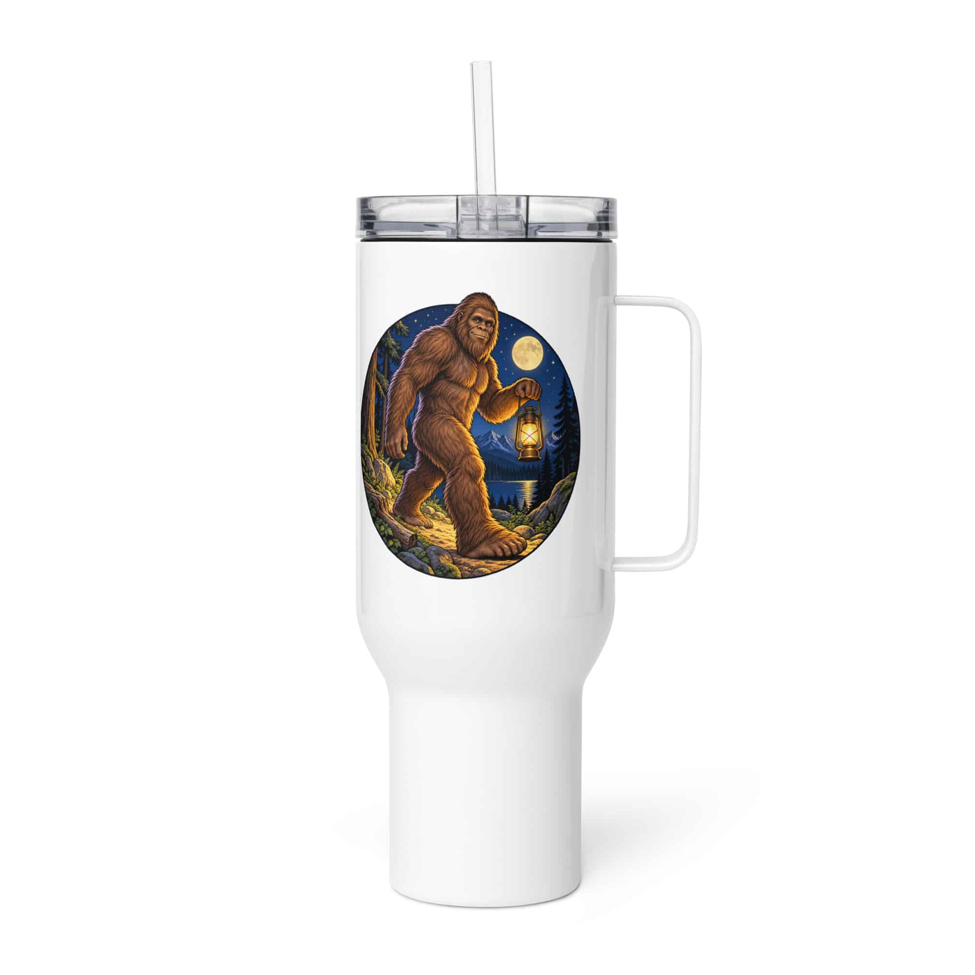 Bigfoot Lantern Night Walk Travel Mug
