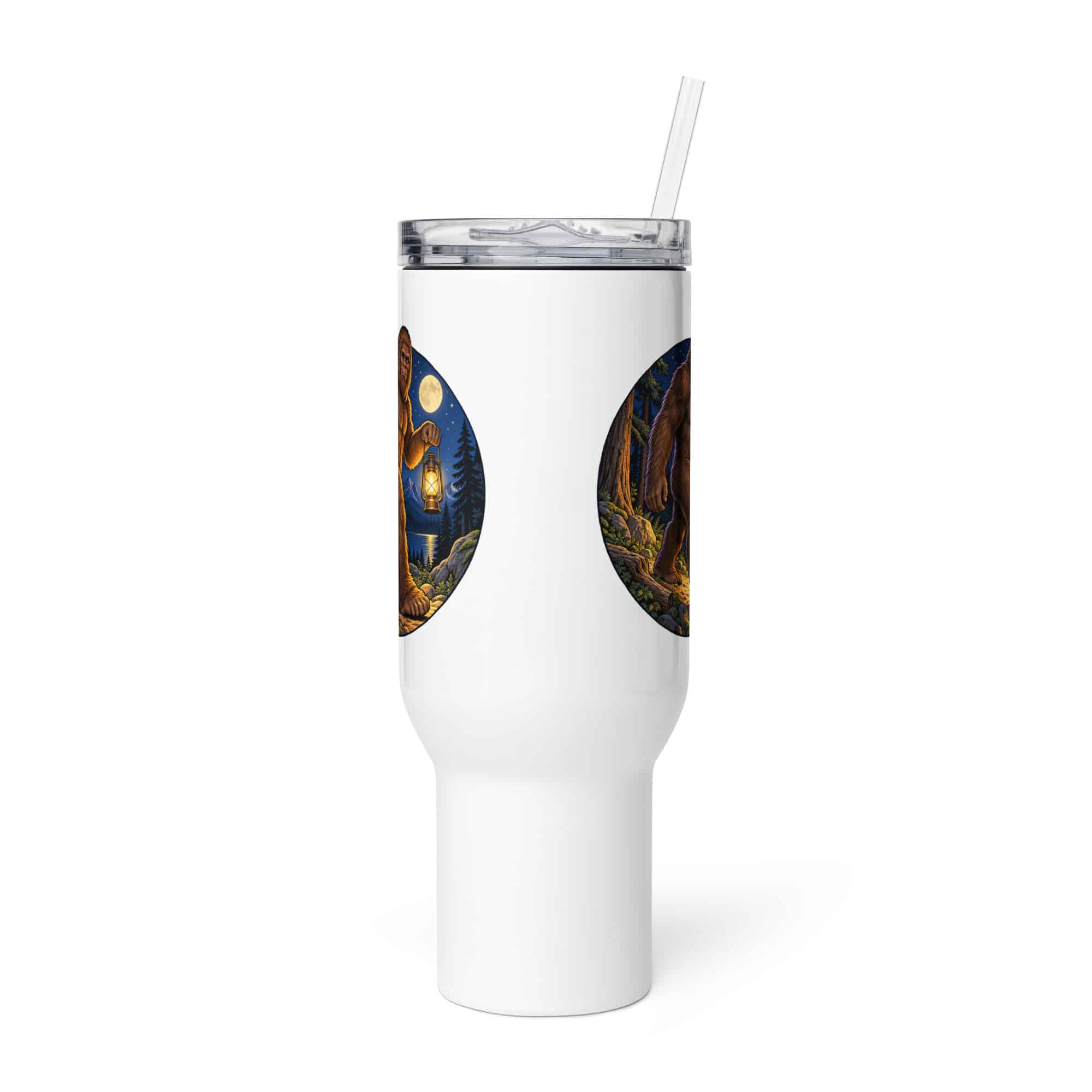 Bigfoot Lantern Night Walk Travel Mug