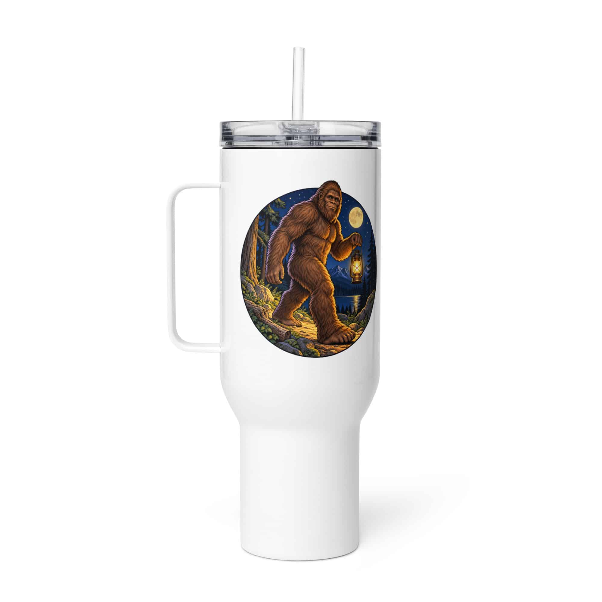 Bigfoot Lantern Night Walk Travel Mug