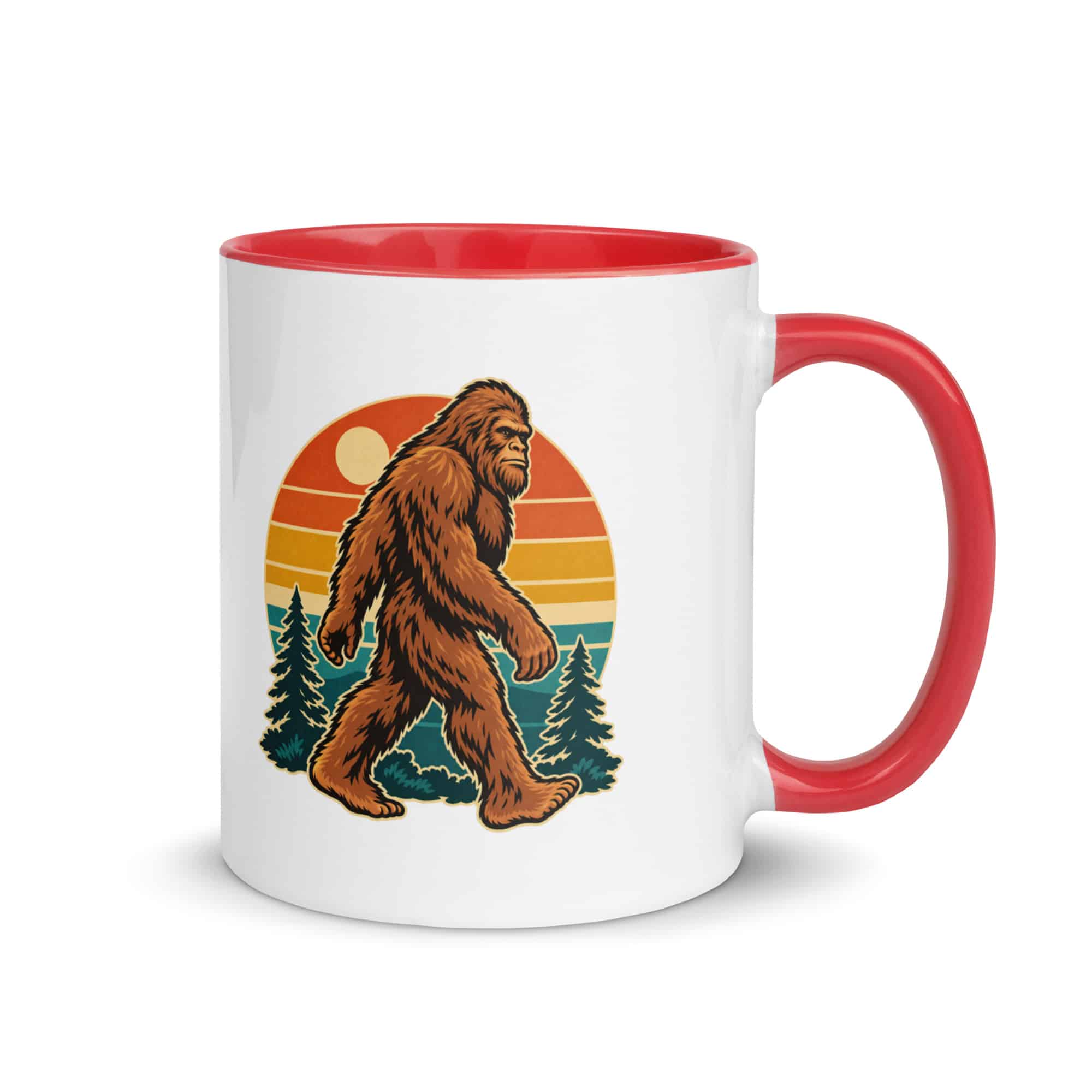 Retro Groove Bigfoot Color Inside Mug
