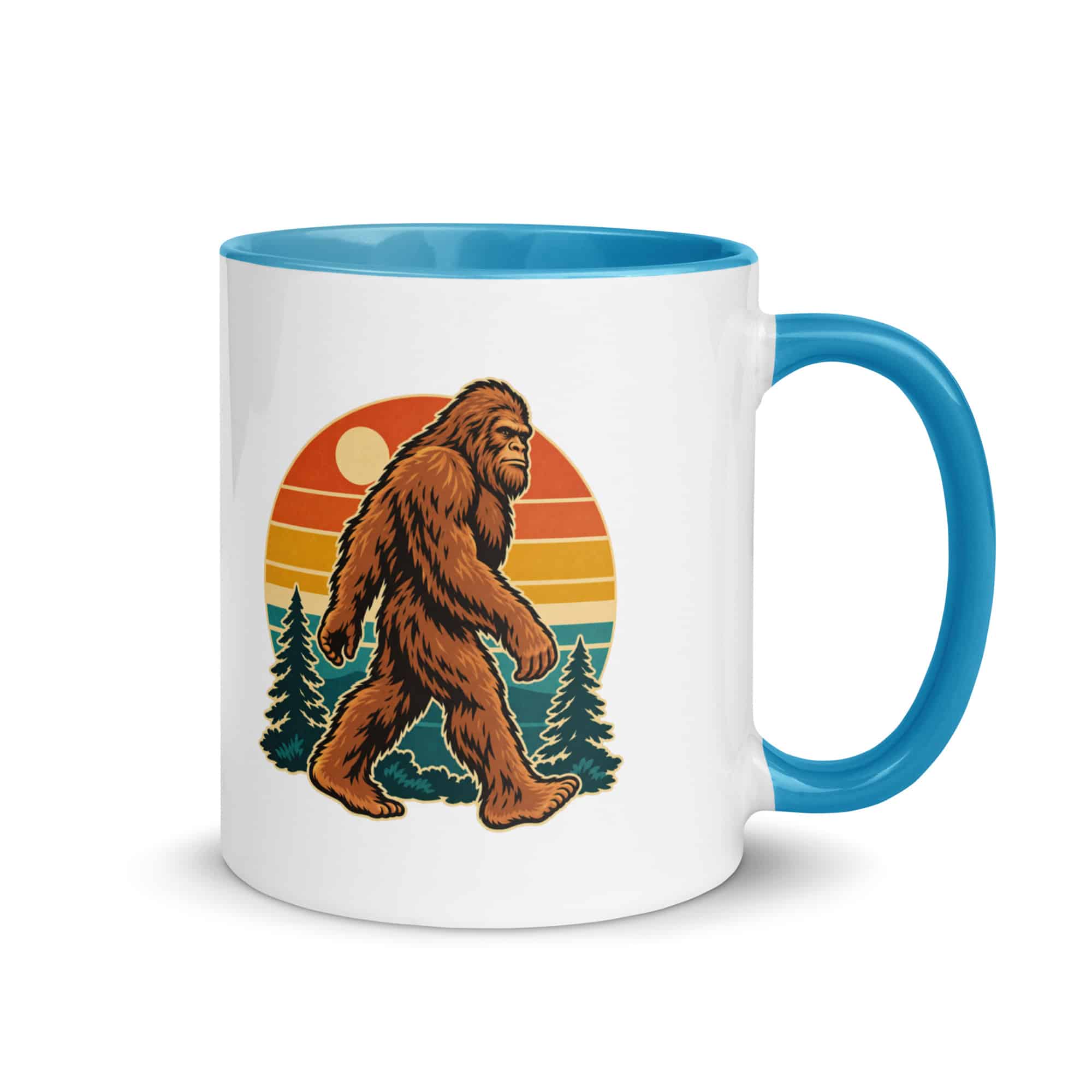 Retro Groove Bigfoot Color Inside Mug