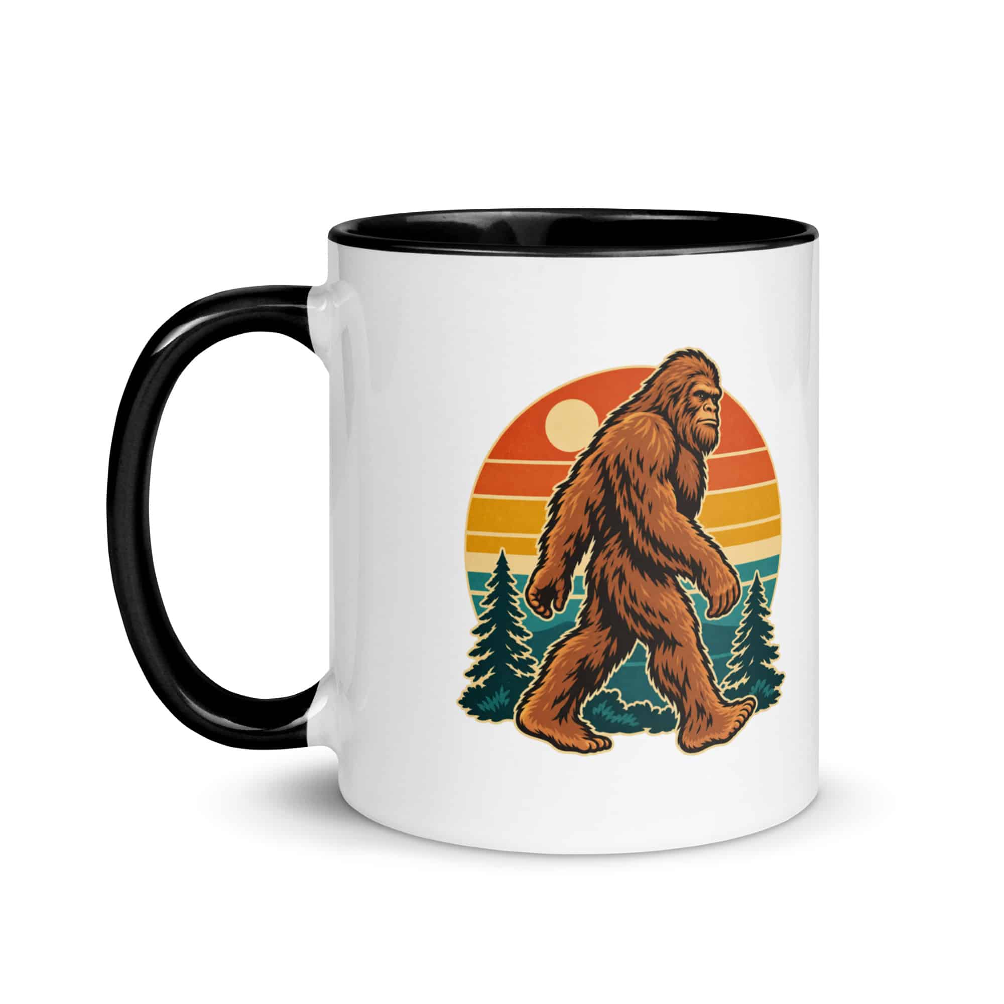 Retro Groove Bigfoot Color Inside Mug