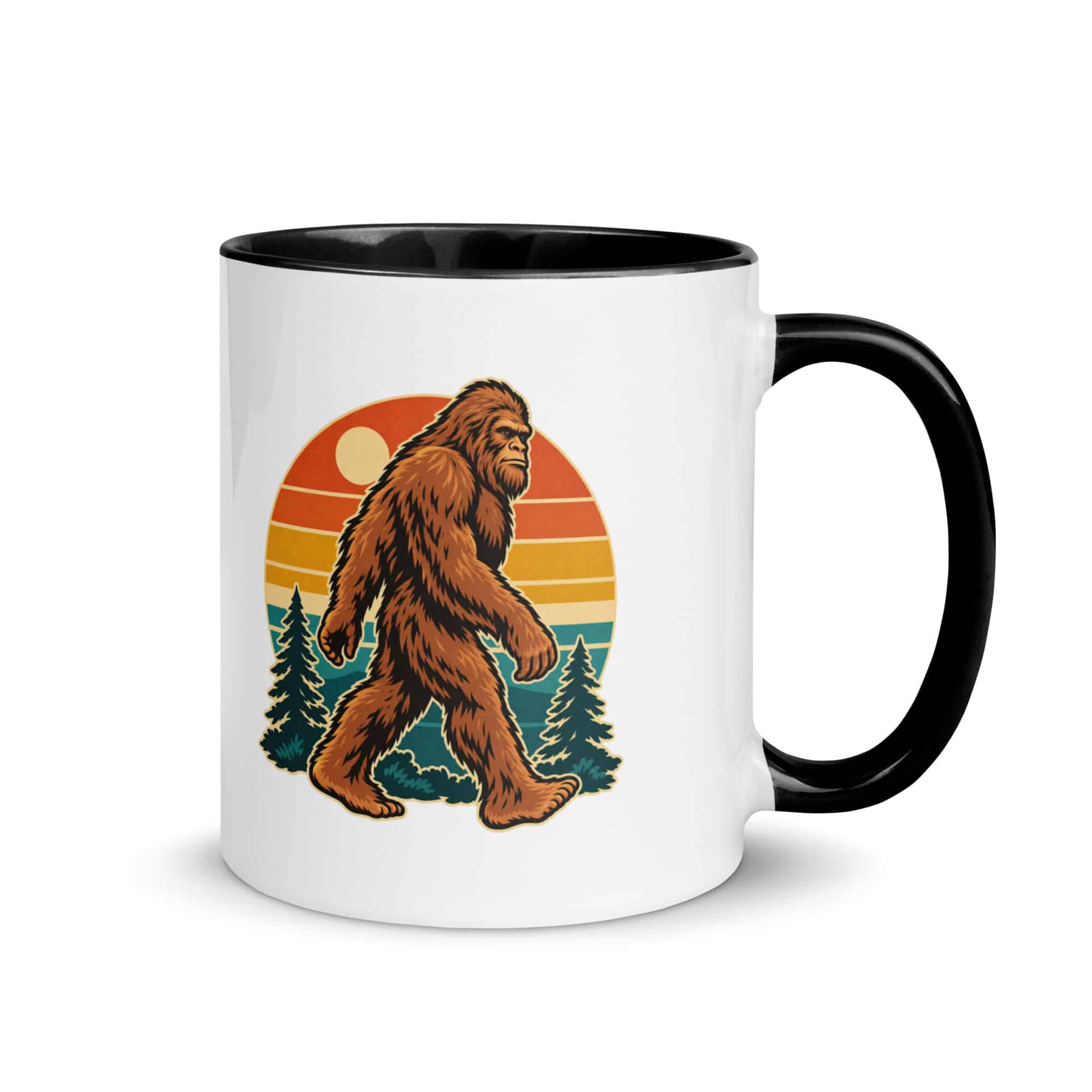 Retro Groove Bigfoot Color Inside Mug