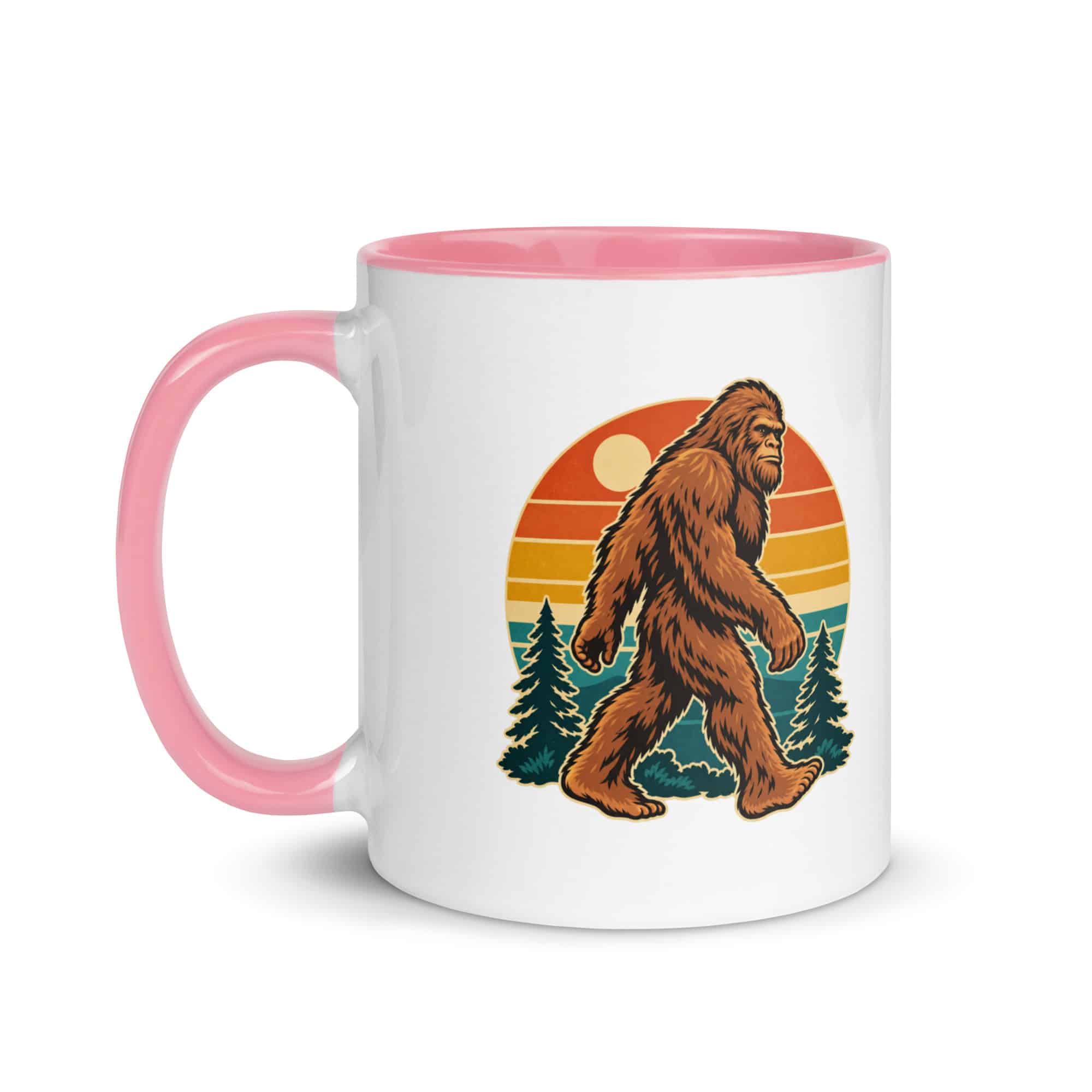 Retro Groove Bigfoot Color Inside Mug