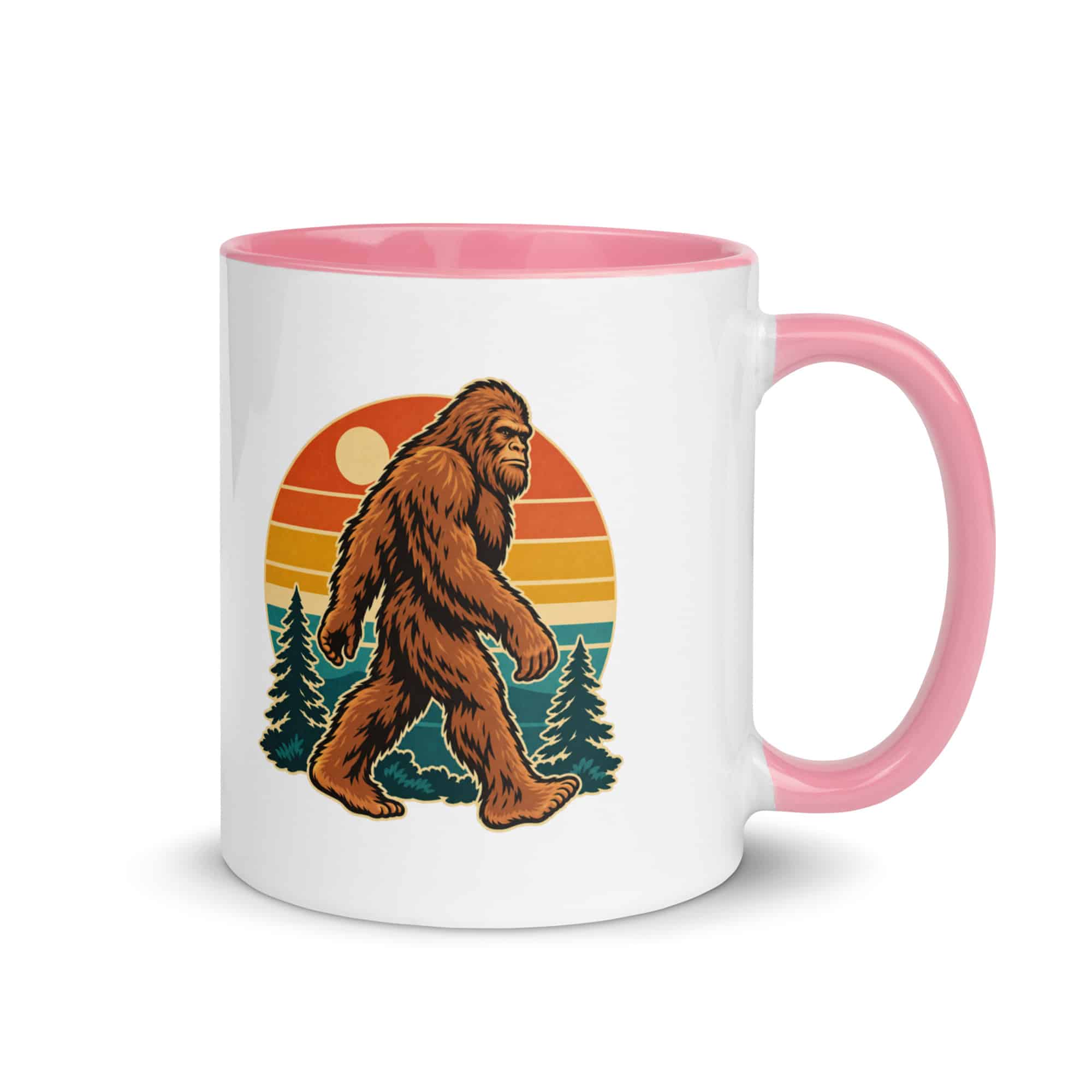 Retro Groove Bigfoot Color Inside Mug
