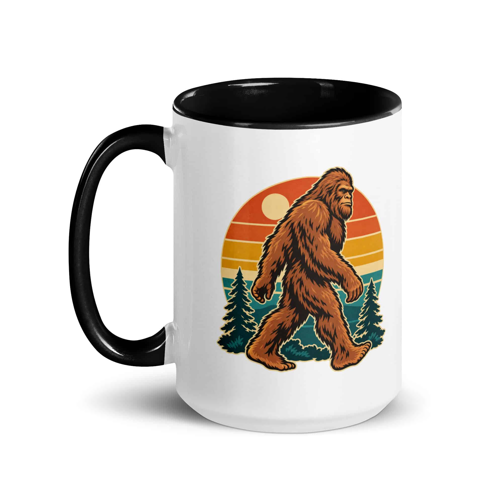 Retro Groove Bigfoot Color Inside Mug