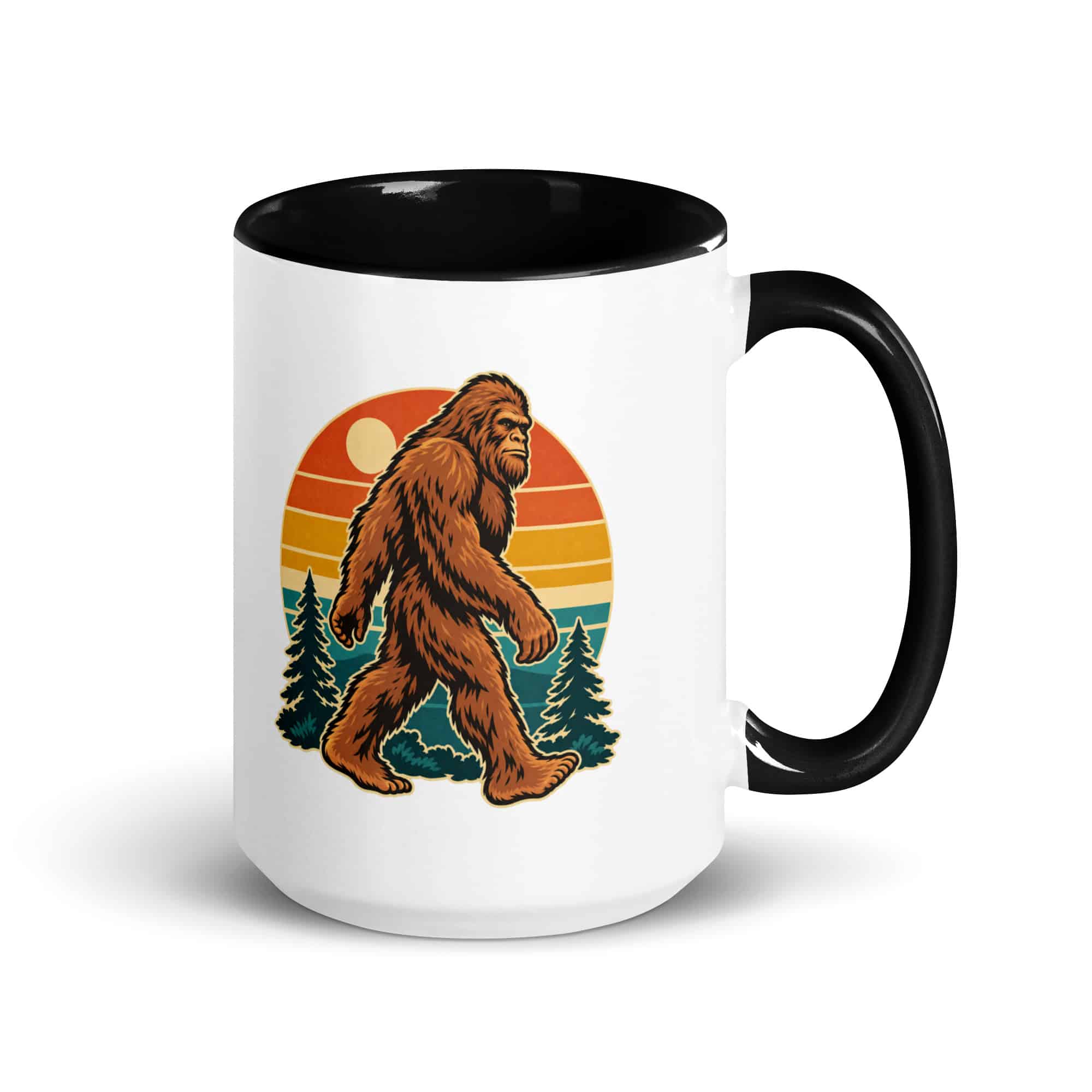 Retro Groove Bigfoot Color Inside Mug