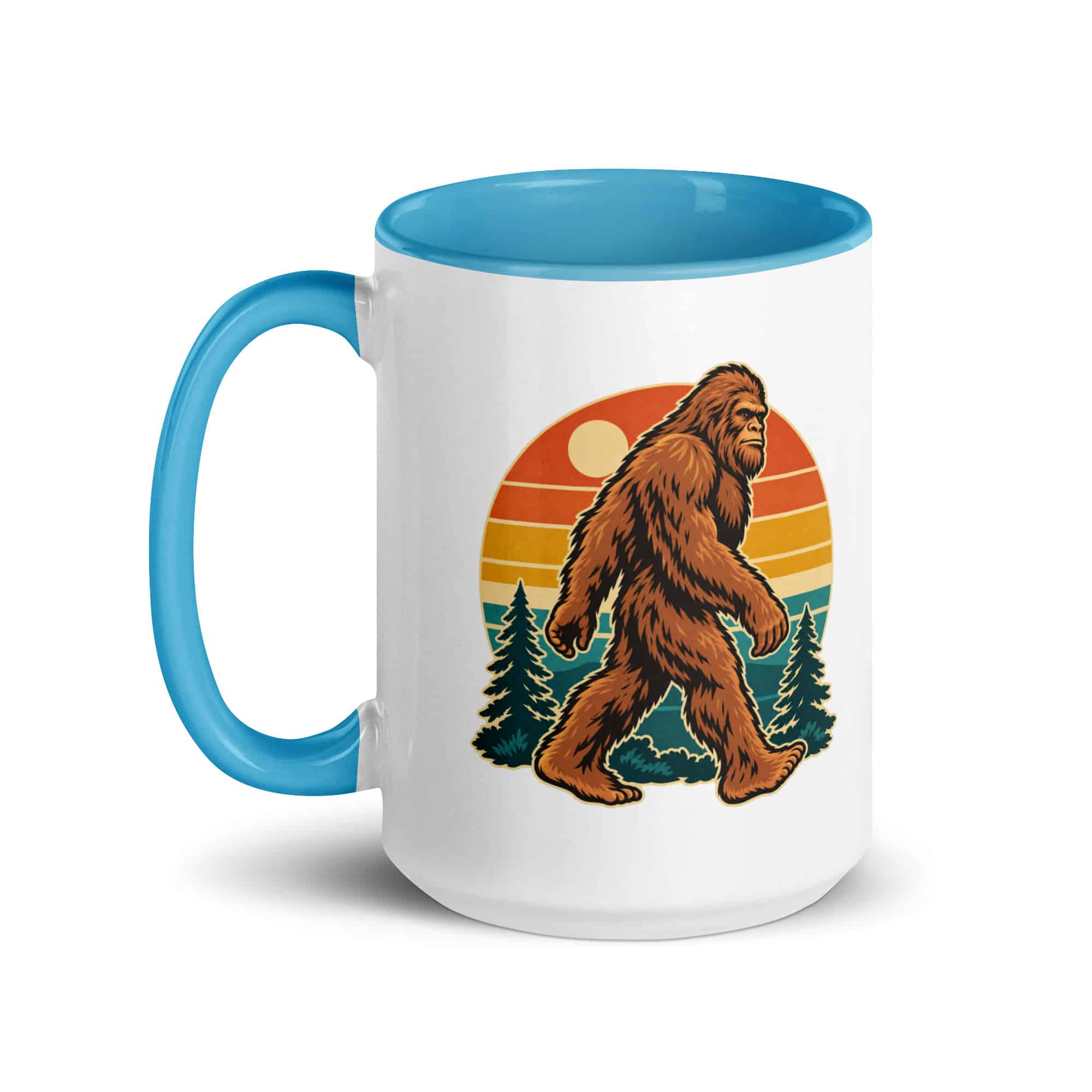 Retro Groove Bigfoot Color Inside Mug