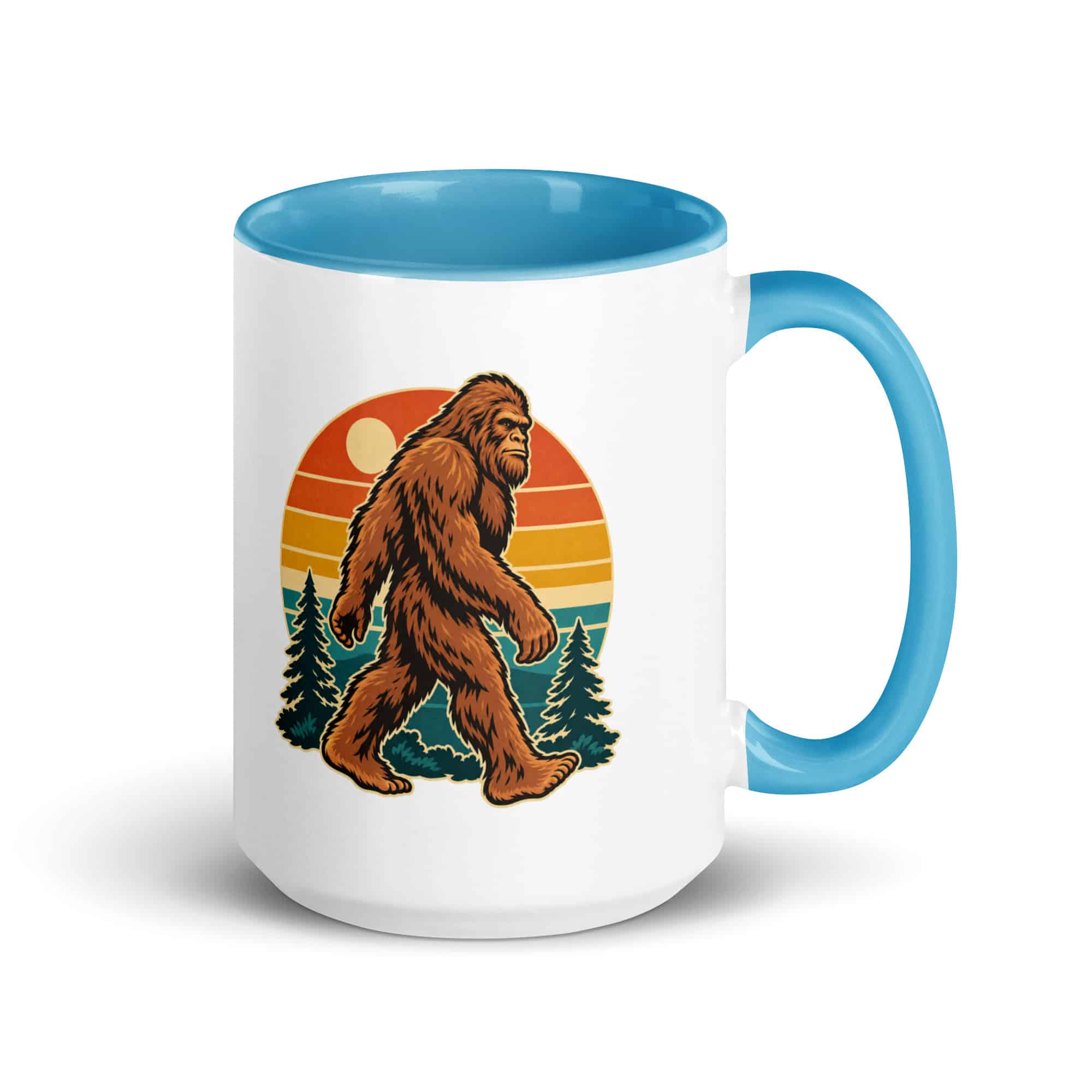 Retro Groove Bigfoot Color Inside Mug