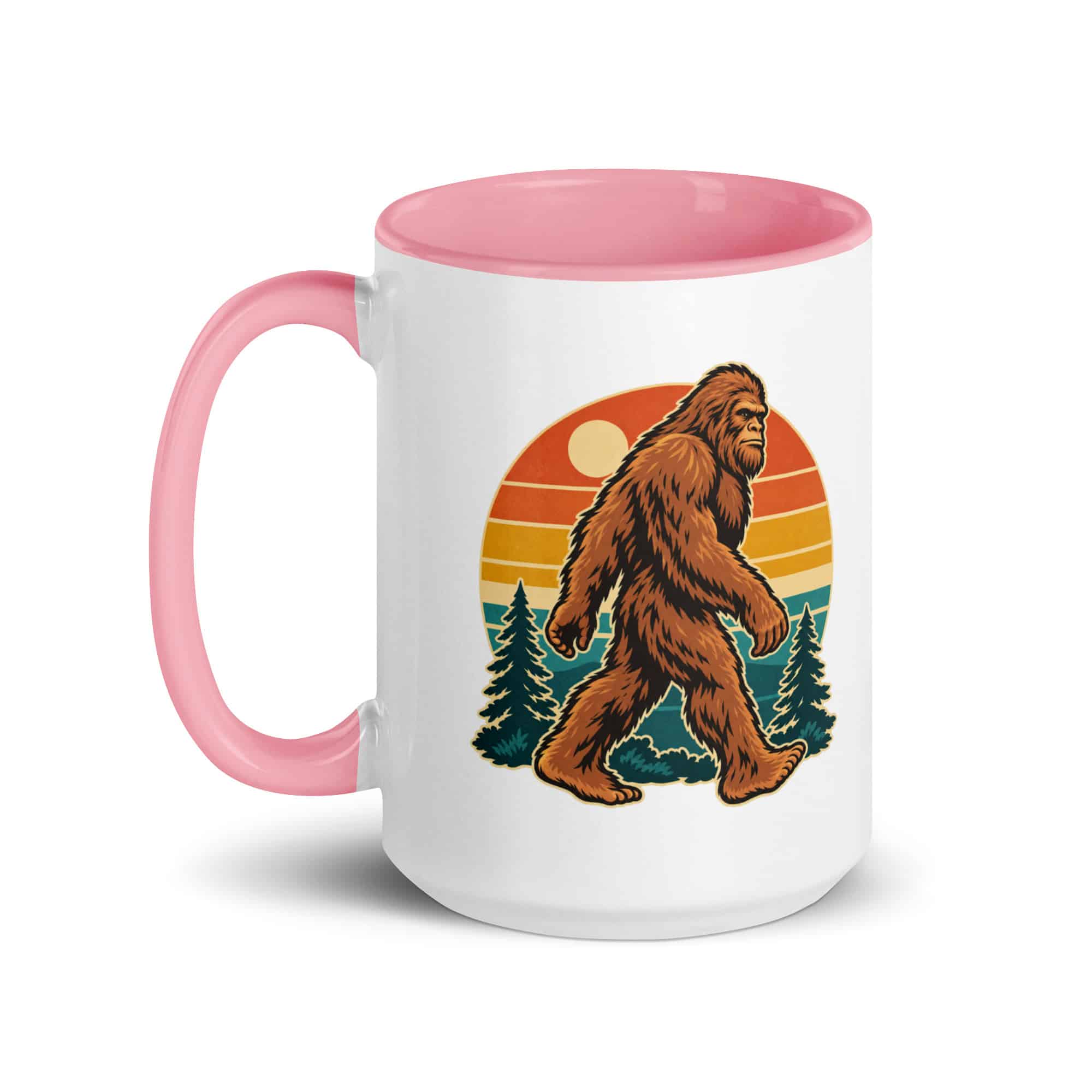 Retro Groove Bigfoot Color Inside Mug