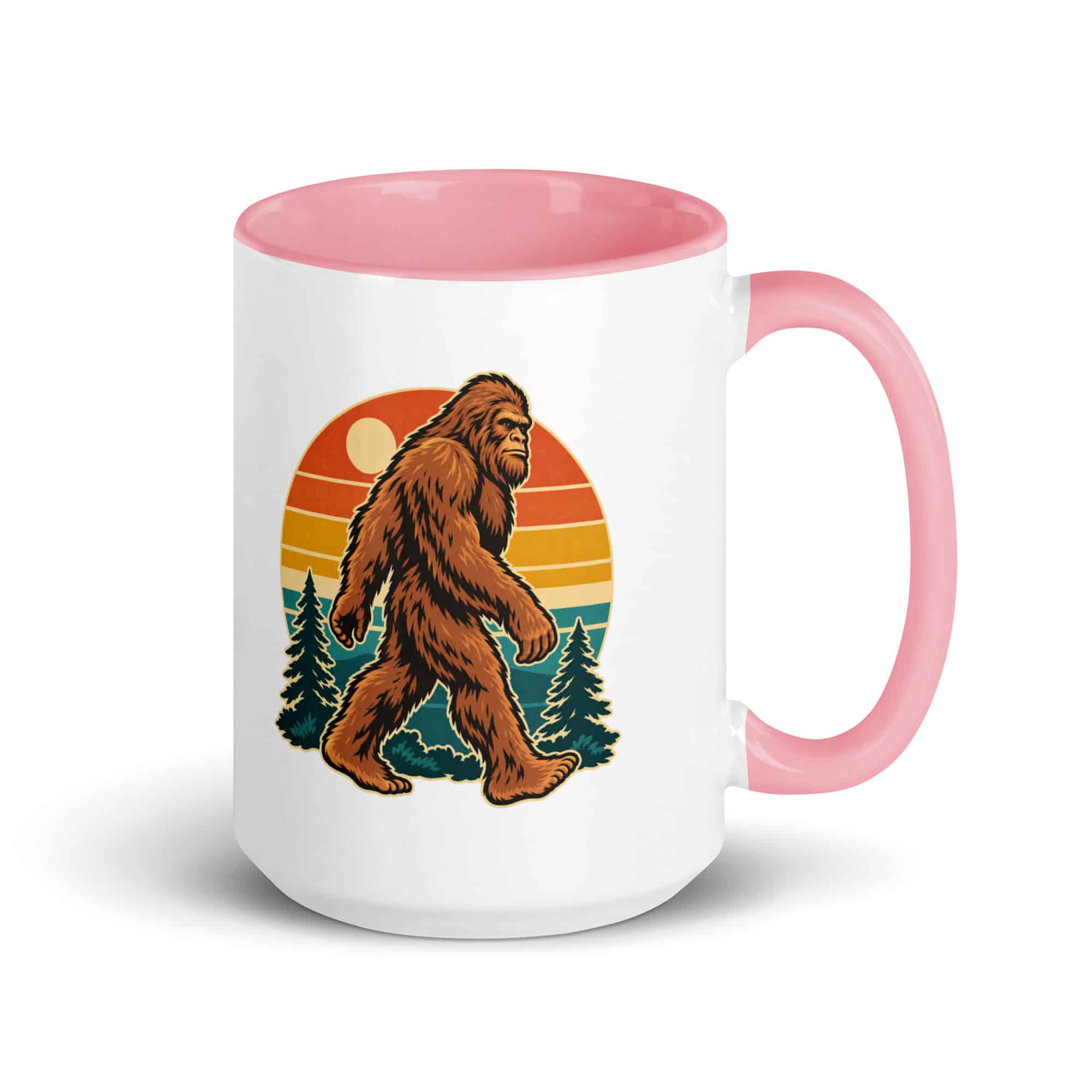 Retro Groove Bigfoot Color Inside Mug