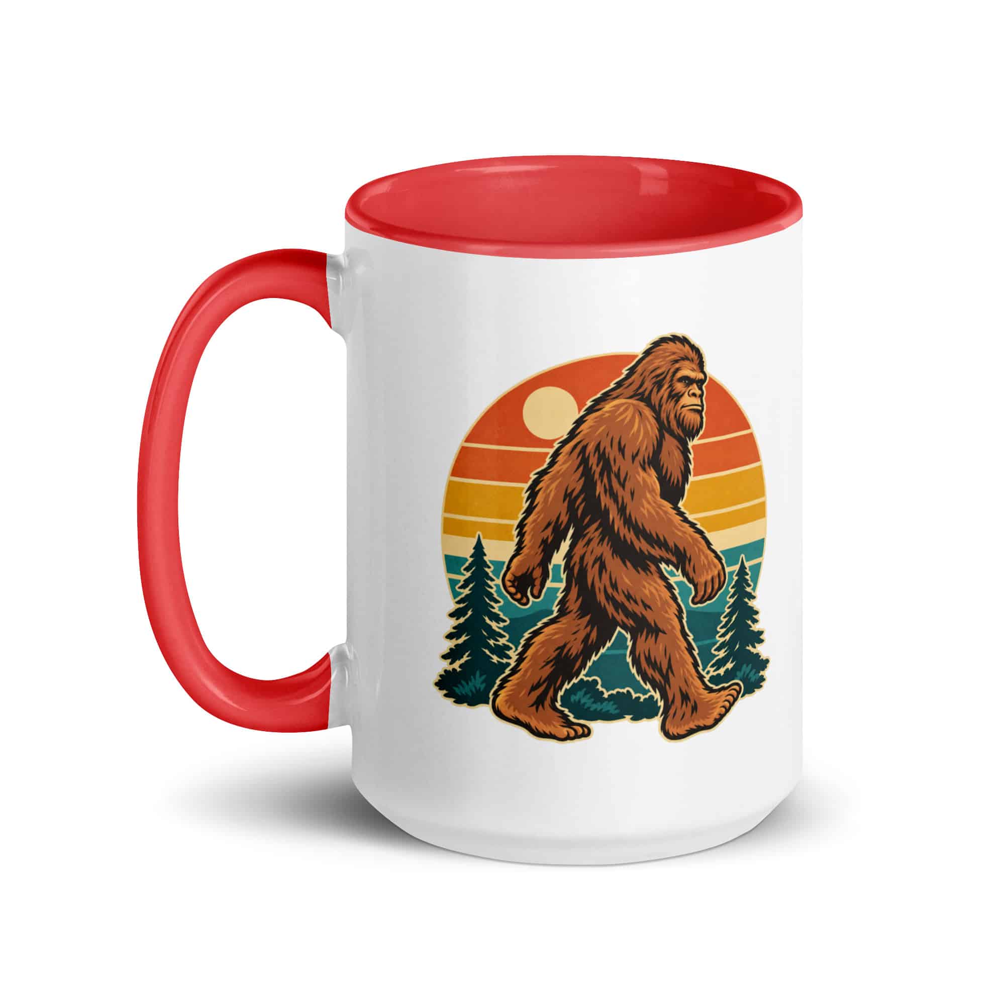 Retro Groove Bigfoot Color Inside Mug