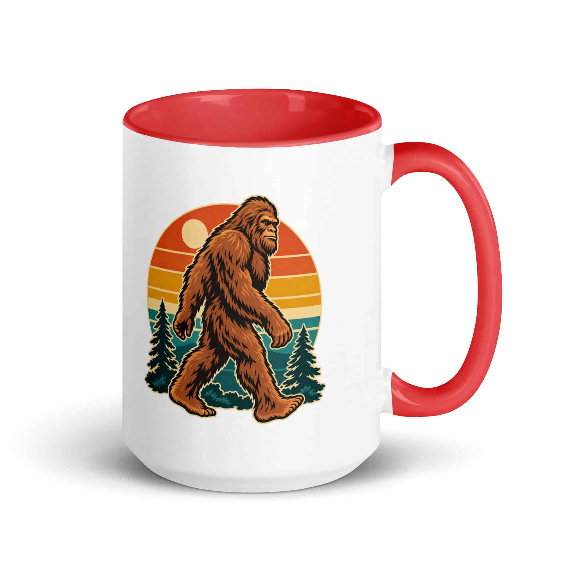 Retro Groove Bigfoot Color Inside Mug