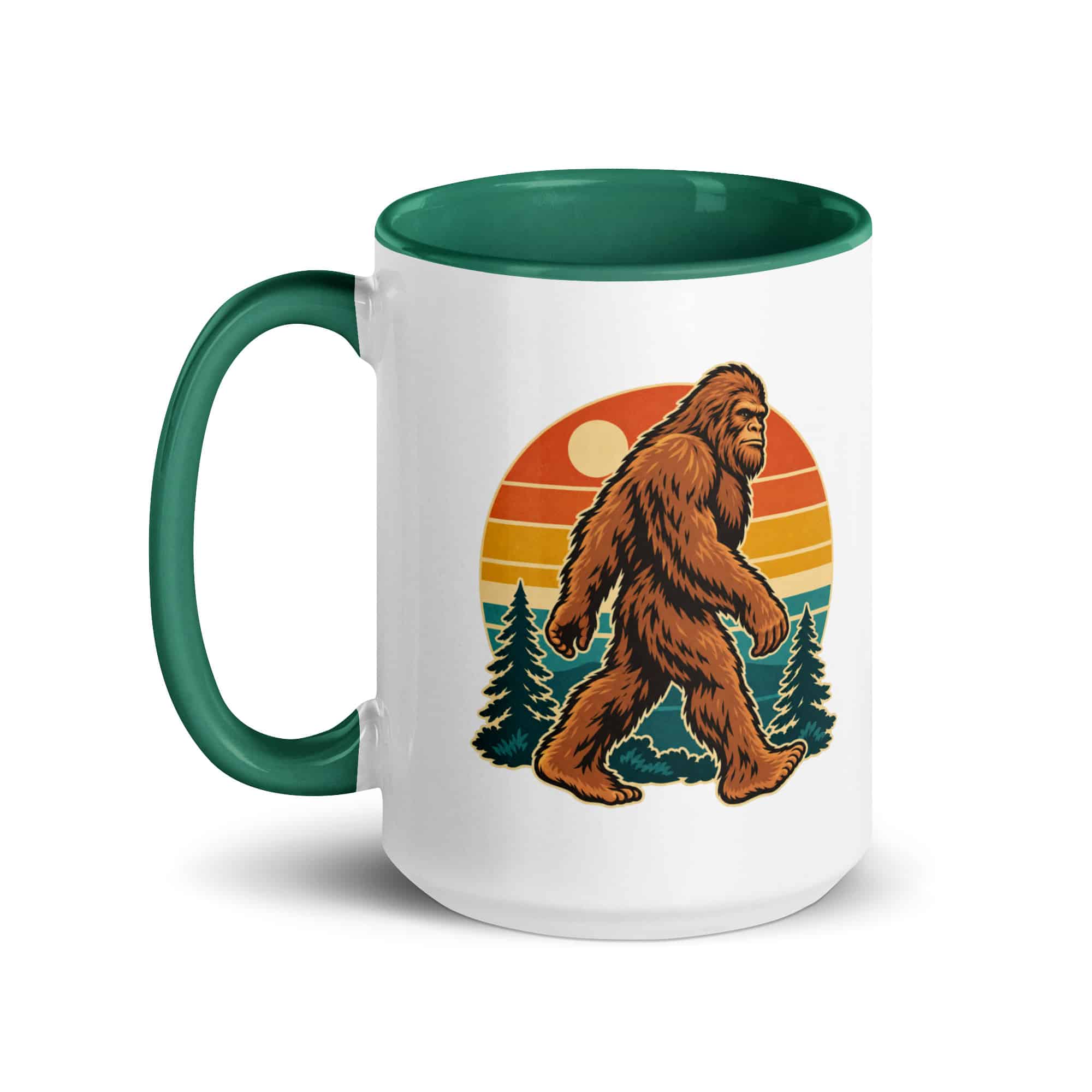 Retro Groove Bigfoot Color Inside Mug
