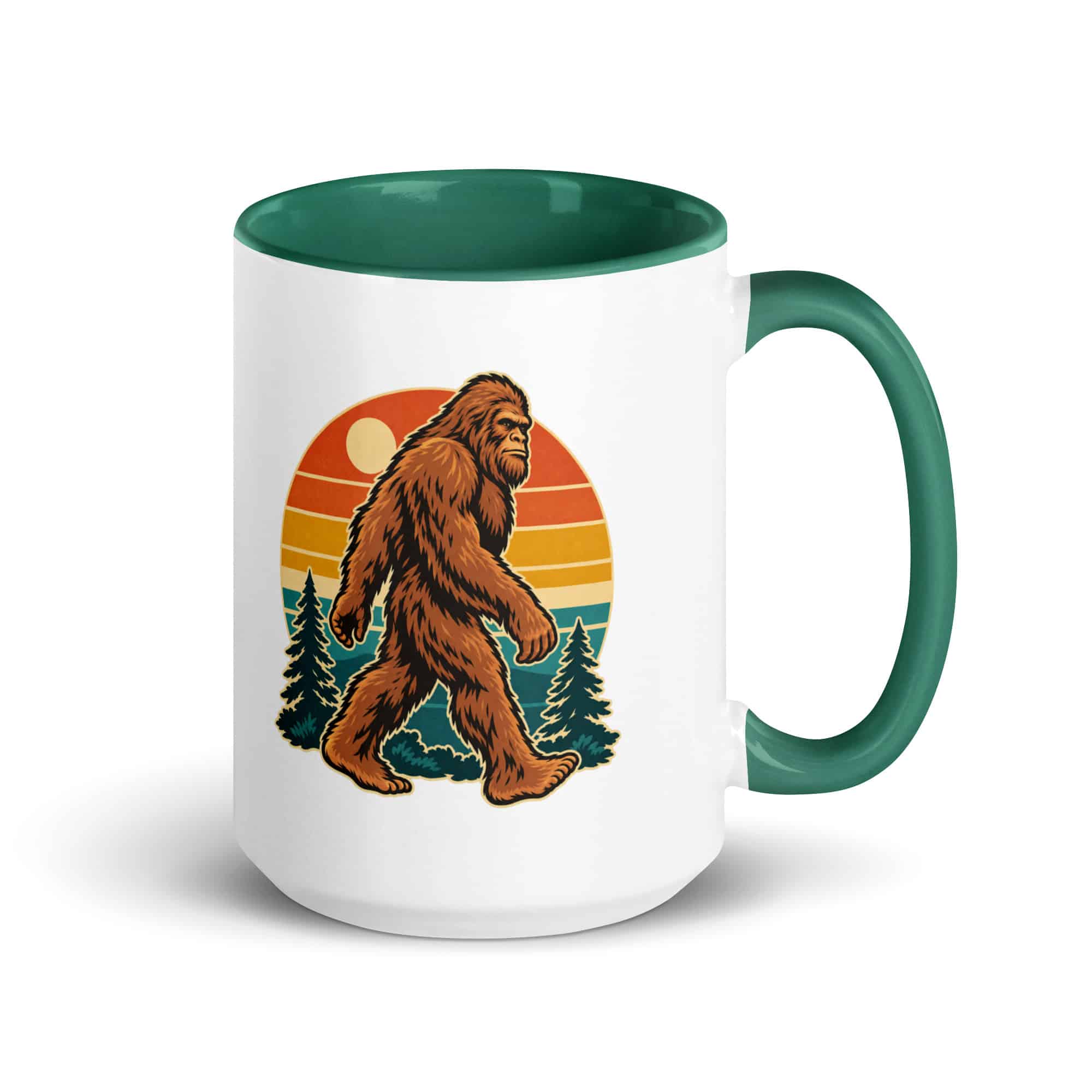 Retro Groove Bigfoot Color Inside Mug