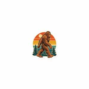 27 Bigfoot Retro Groove Die-Cut Magnet - 3″×3″ - Main
